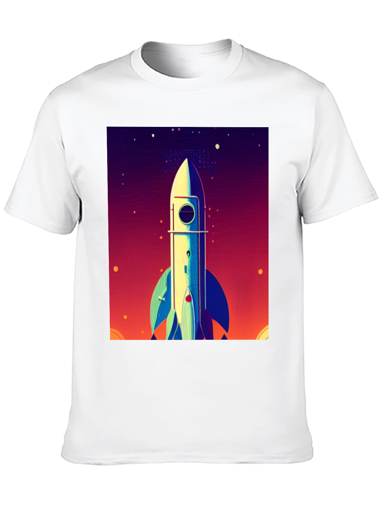 Black Rocket Launch Graphic Tee - Space Adventure Shirt view 10