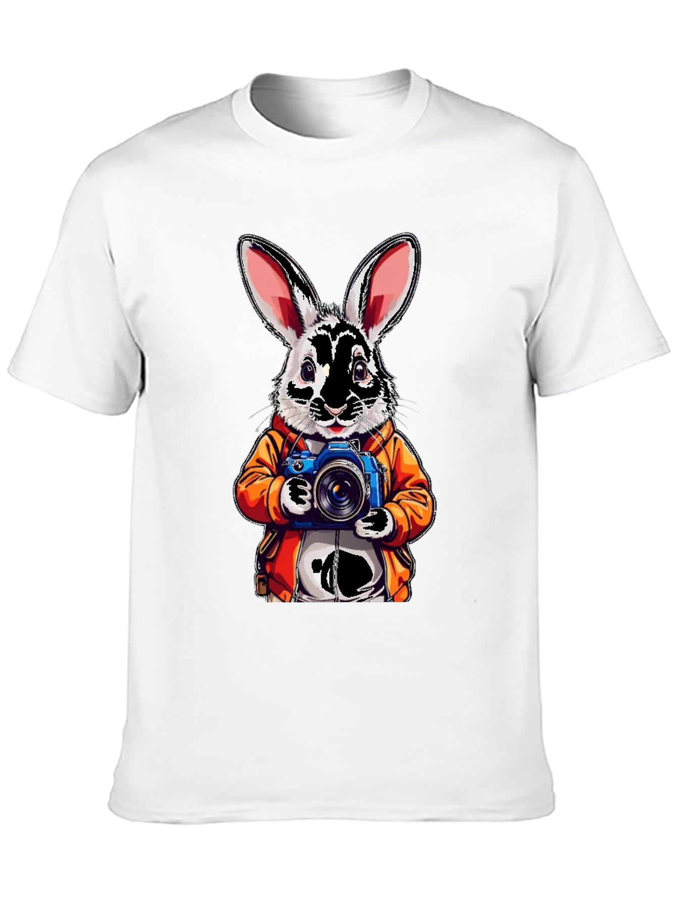 Black Rabbit Photographer Graphic Tee view 10
