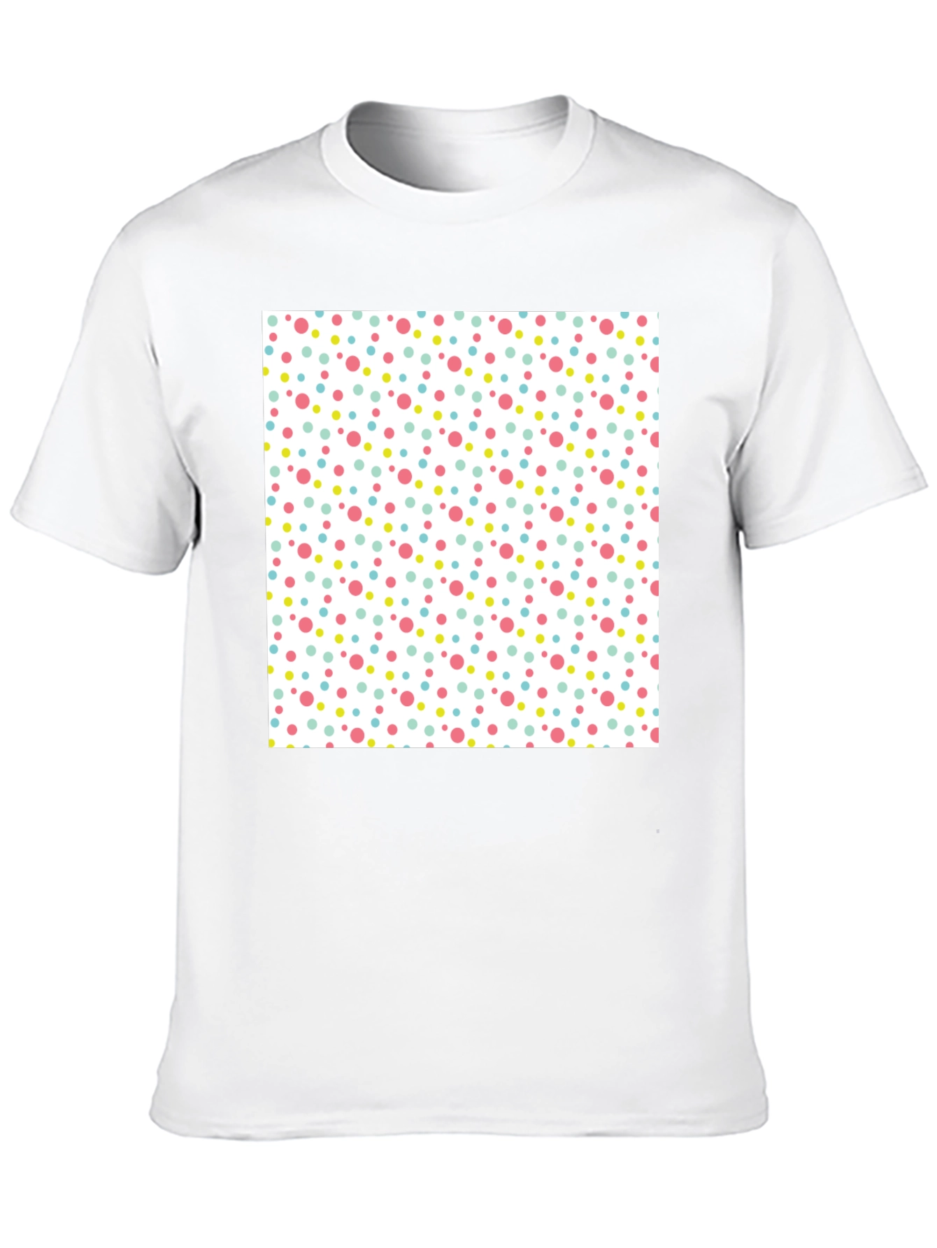 Black Polka Dot Fun Tee - Black Crew Neck view 10