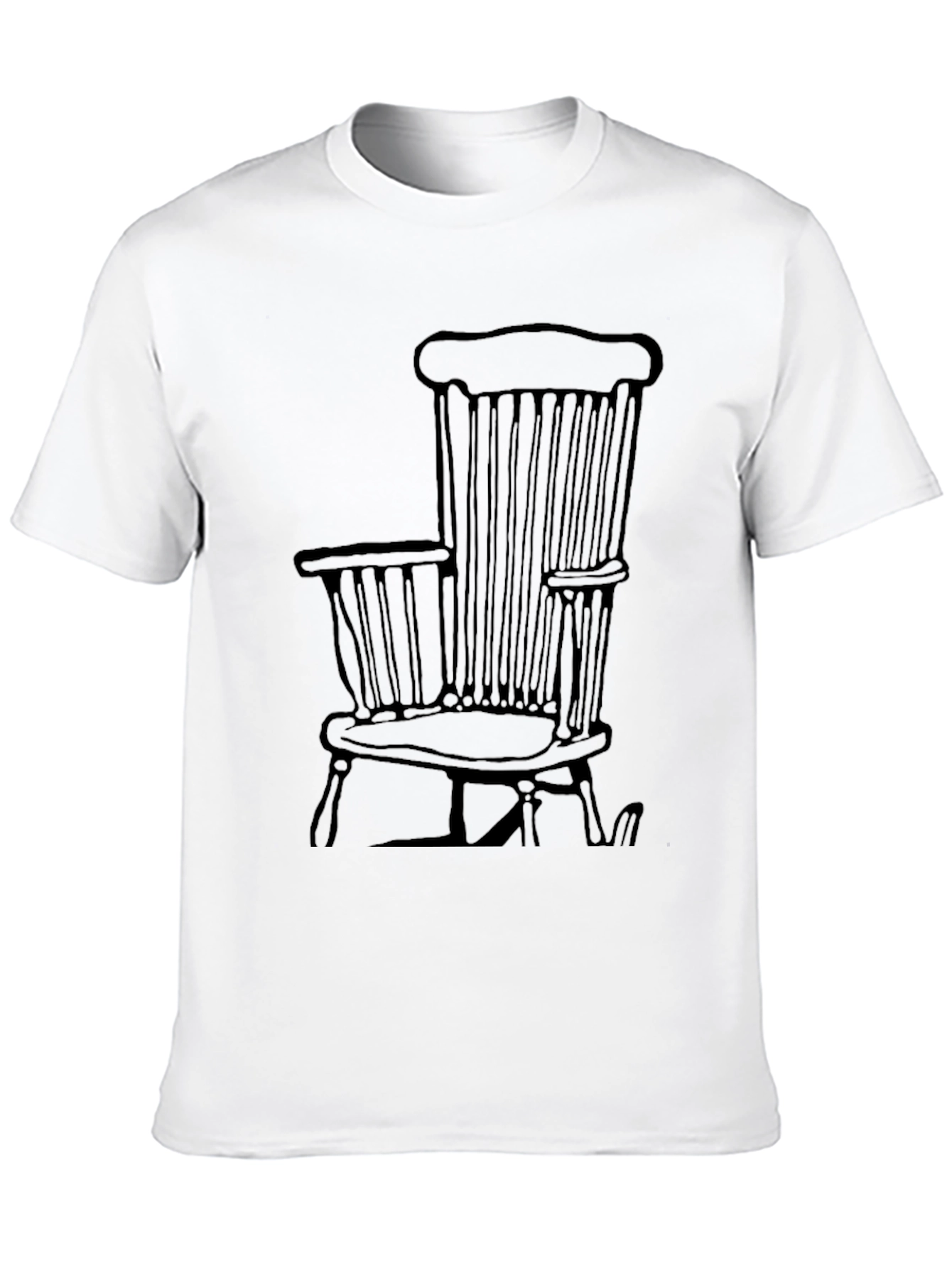 Black Windsor Chair Graphic Tee - Classic Style view 10
