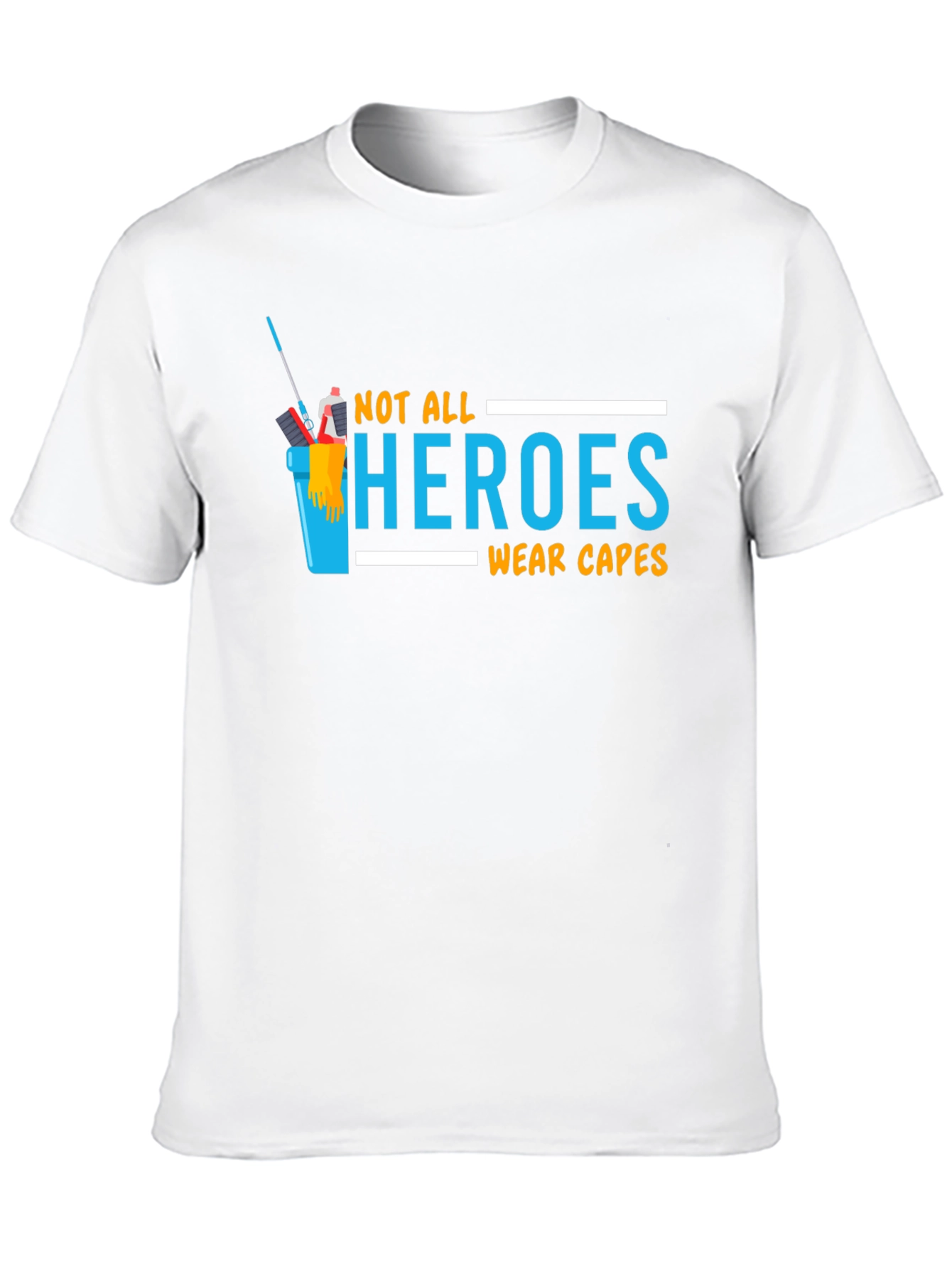 Black Not All Heroes Wear Capes T-Shirt view 10