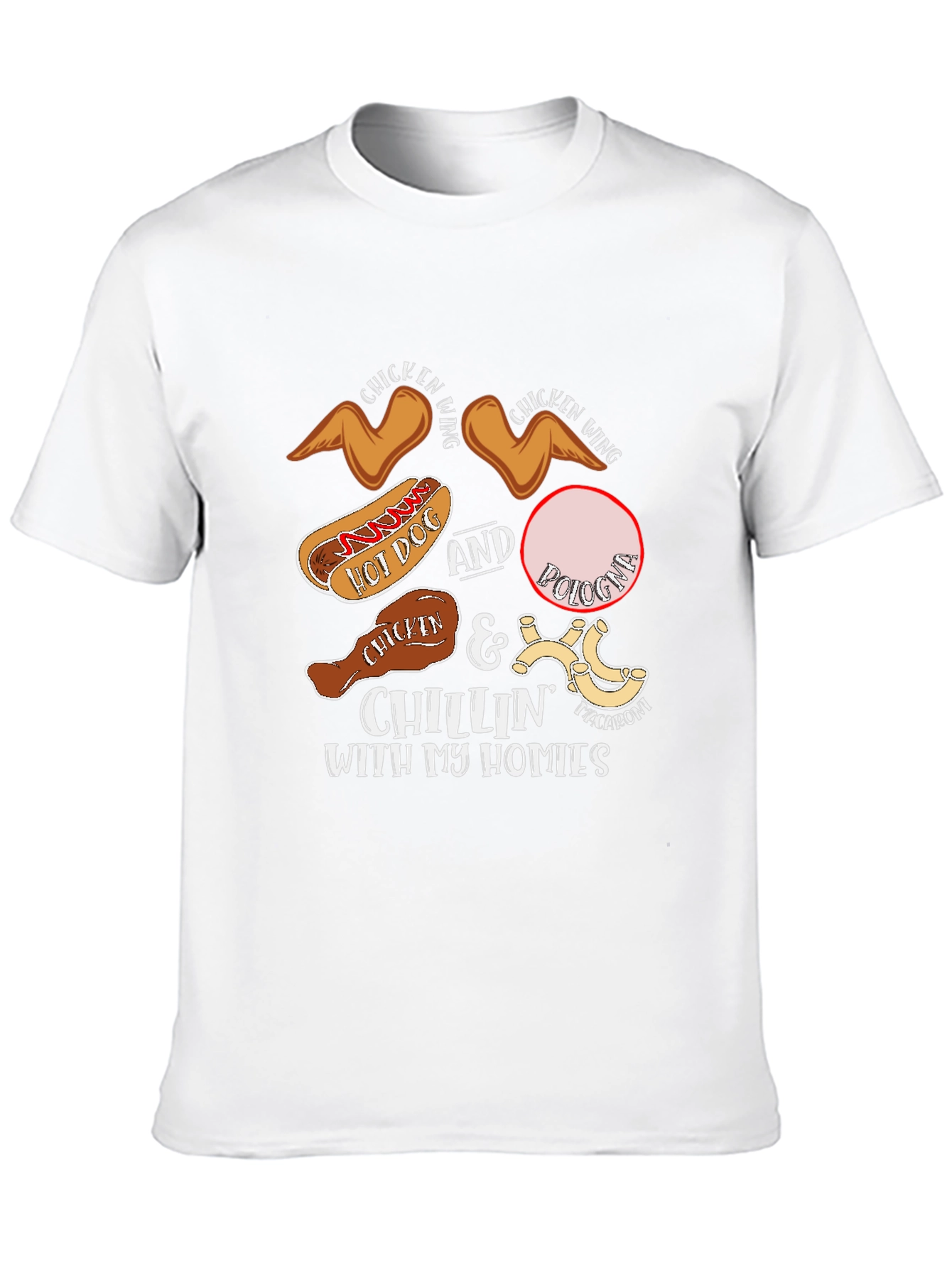Chillin' With My Homies Food T-Shirt - 10