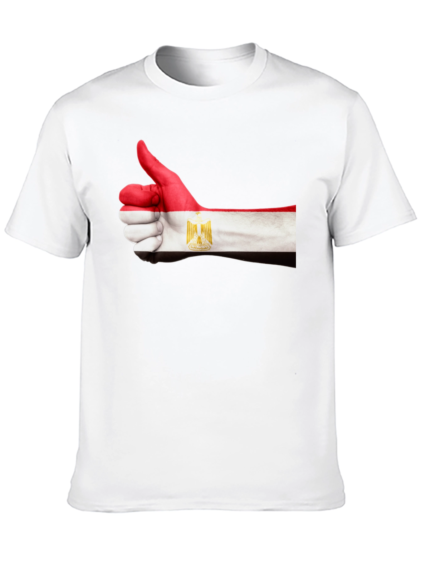 Black Egypt Flag Hand Thumbs Up T-Shirt view 10
