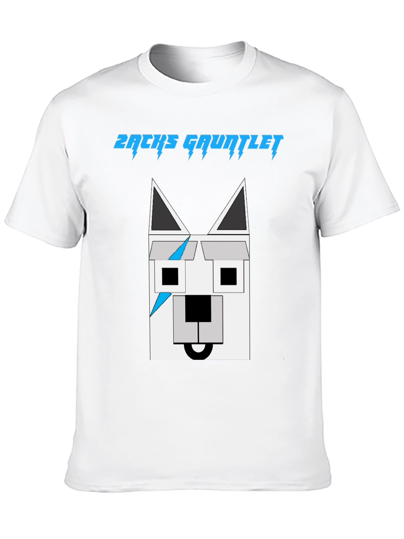 Black Zachs Gauntlet Graphic Tee - Unique Geometric Dog Design view 10