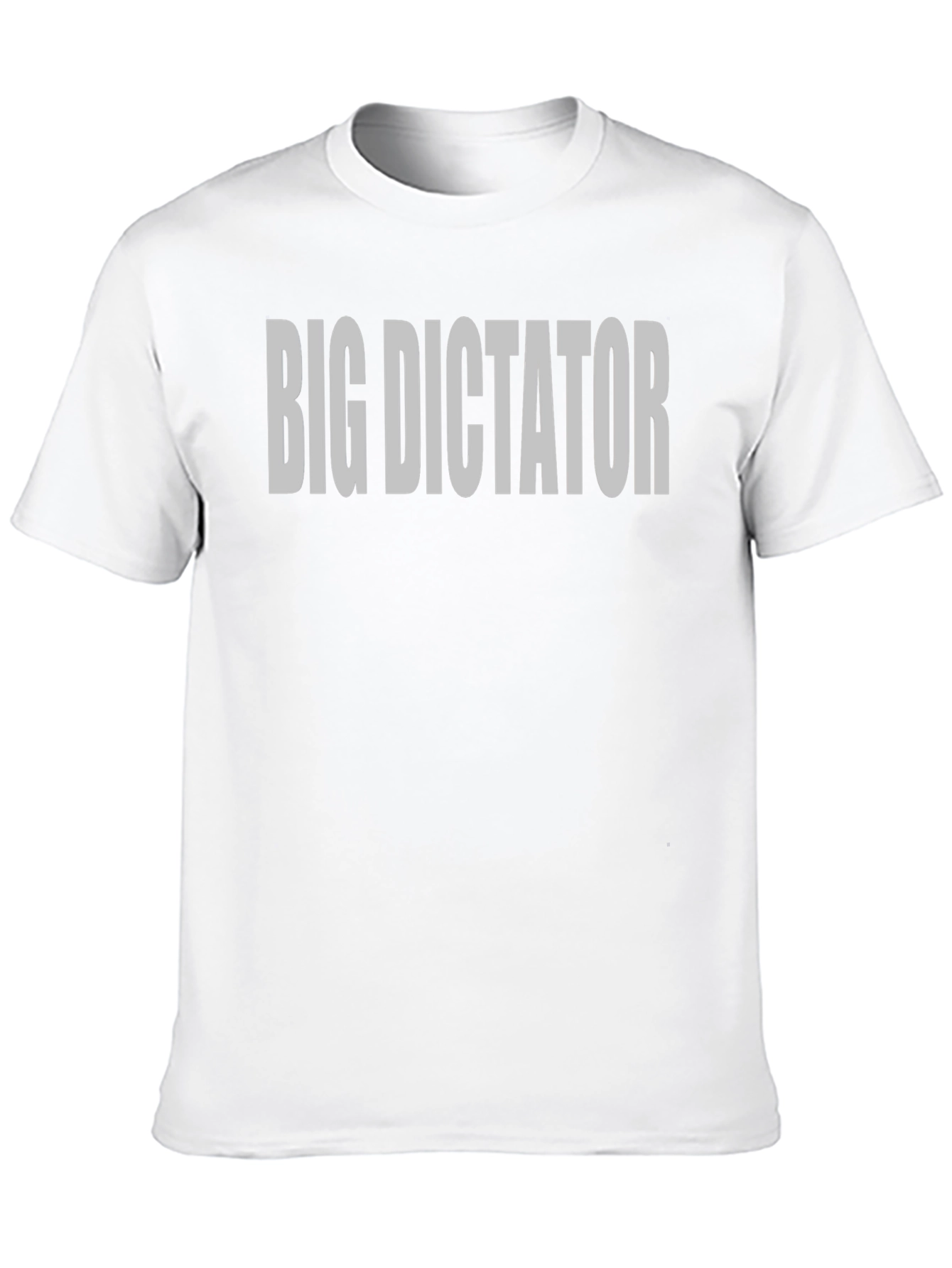 Black Big Dictator T-Shirt - Bold Statement Tee view 10