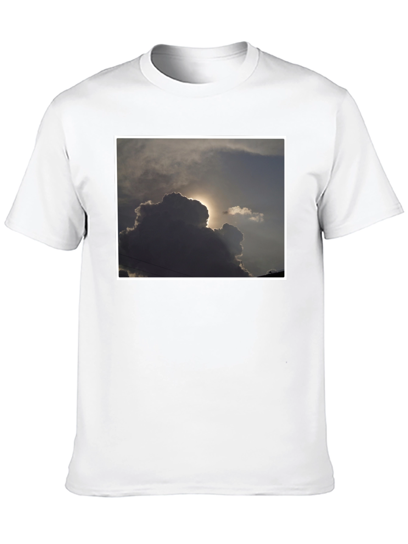 Black Cloudscape Graphic T-Shirt - Stylish and Unique view 10