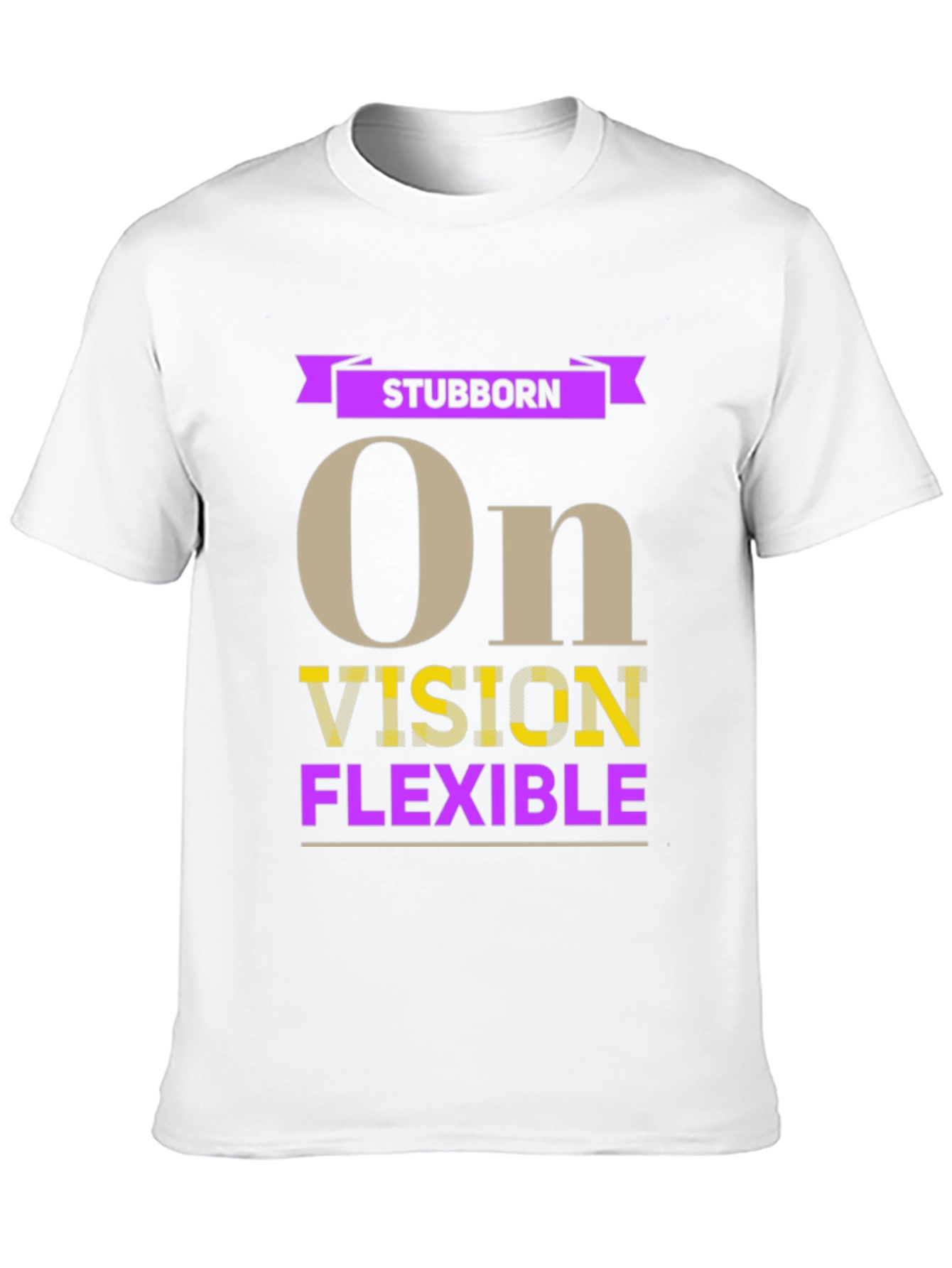Black Stubborn Vision Flexible Graphic T-Shirt view 10