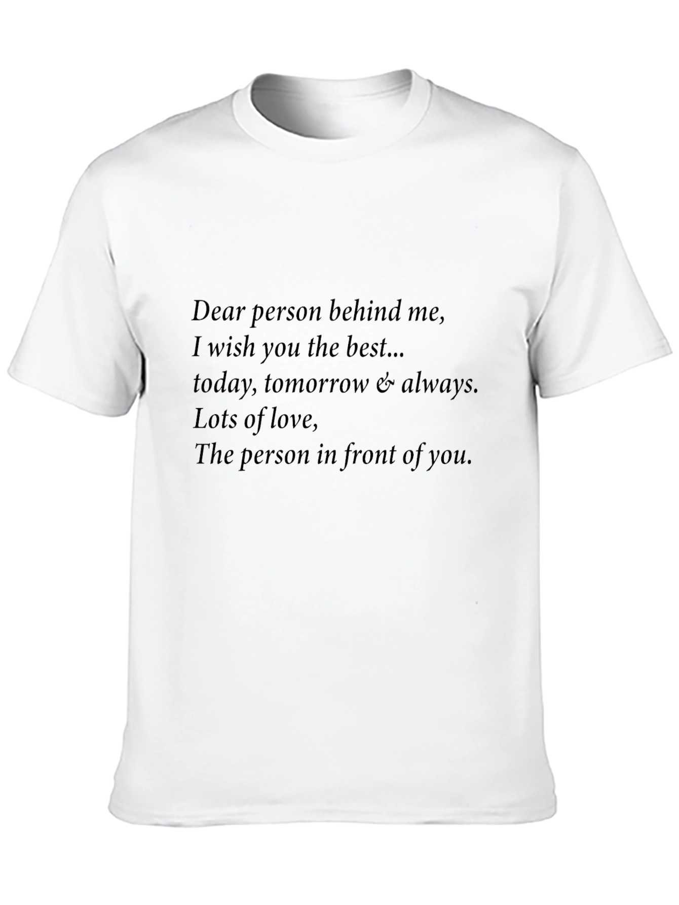 Black Inspirational Graphic Tee - Person Behind Me view 10