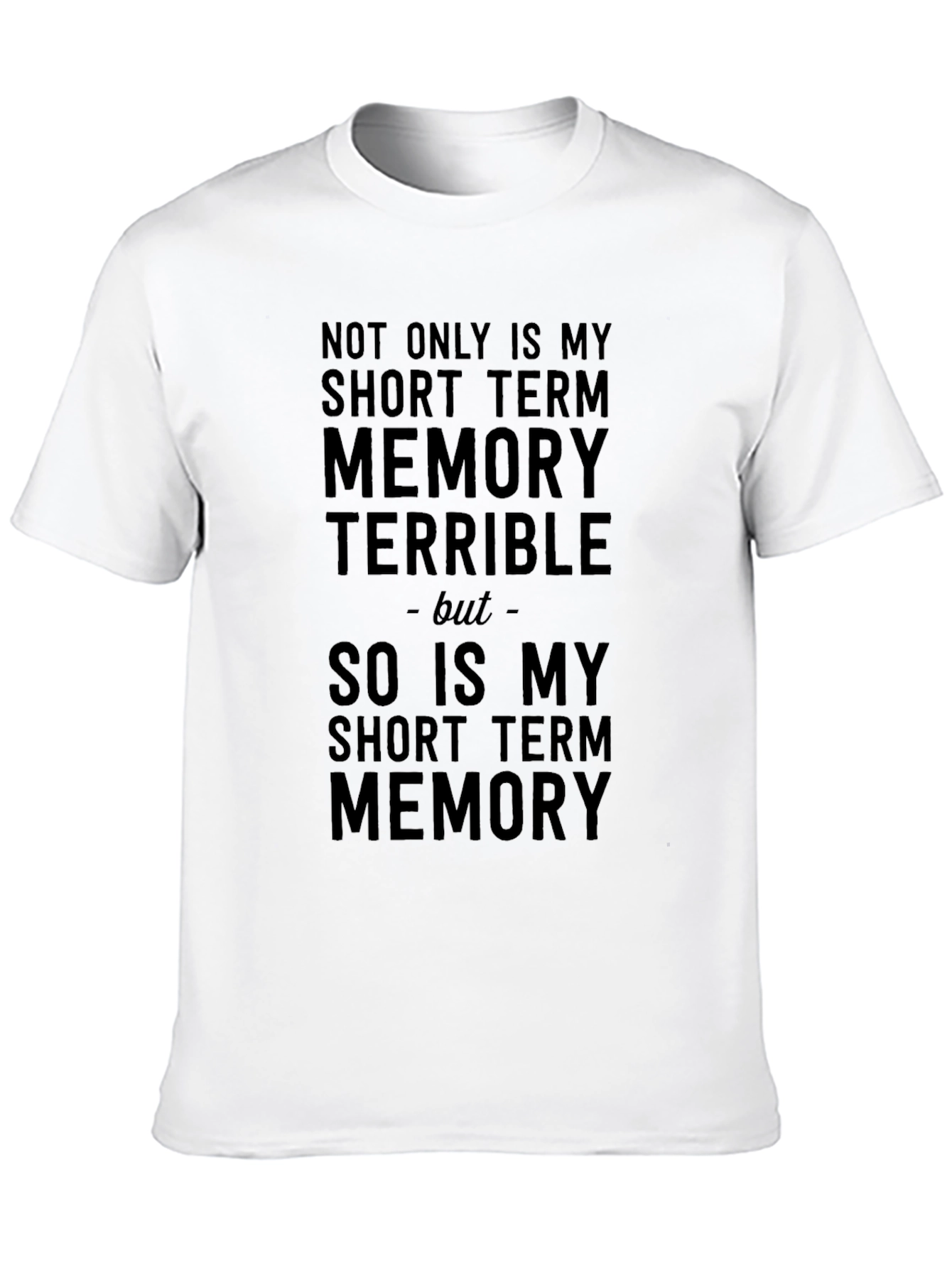Black Humorous Memory T-Shirt view 10