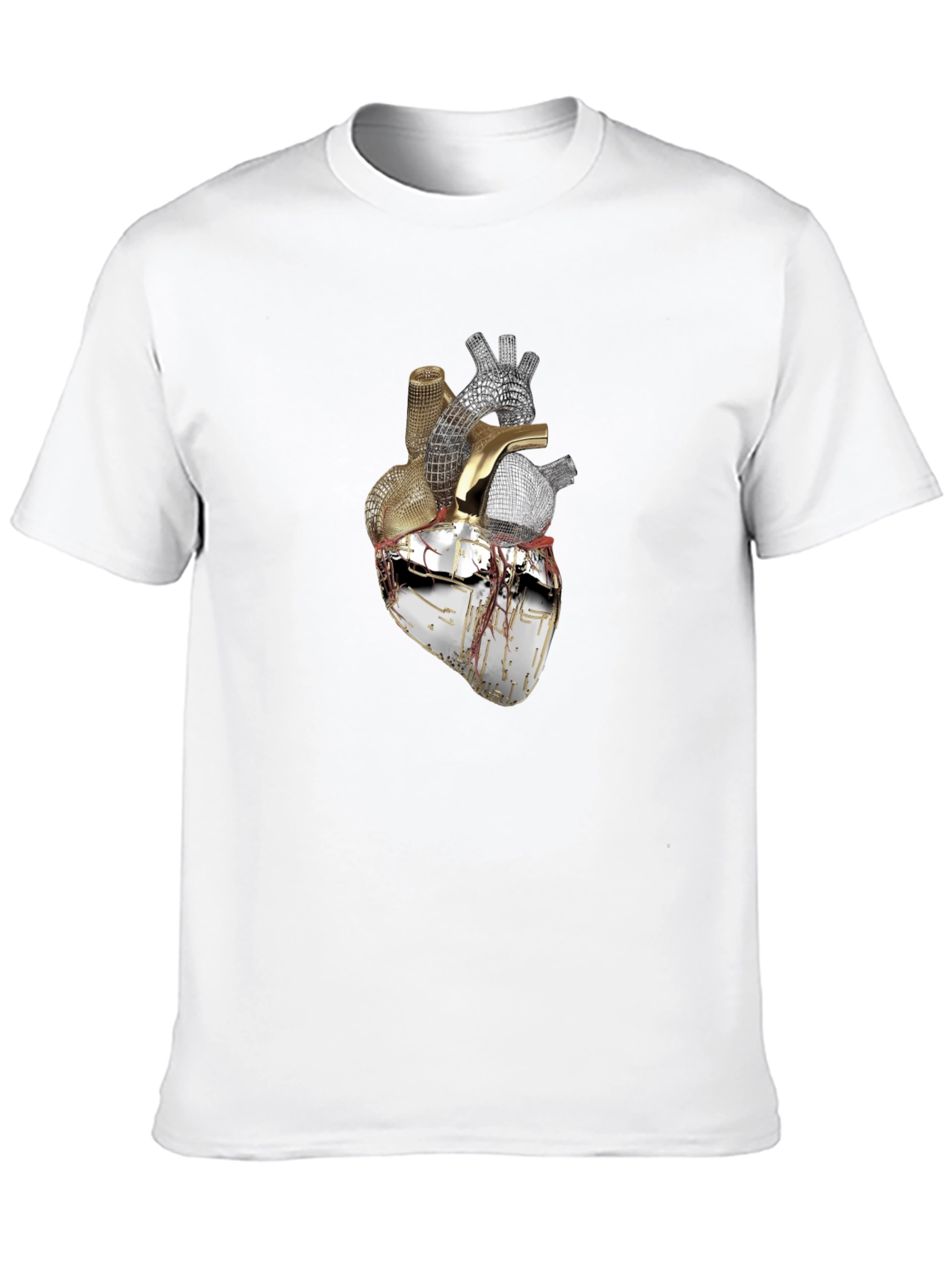 Black Anatomical Heart Graphic Tee - Black view 10