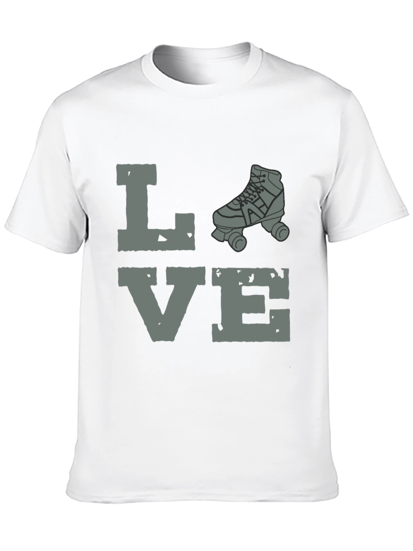 Black Love Roller Skating Graphic Tee - Unisex Black T-Shirt view 10