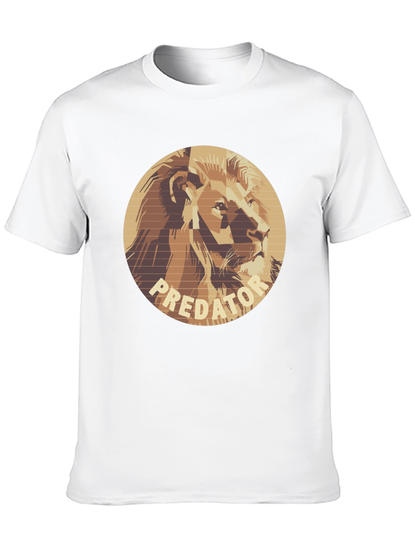 Black Predator Lion Graphic Tee - Unique Design T-Shirt view 10