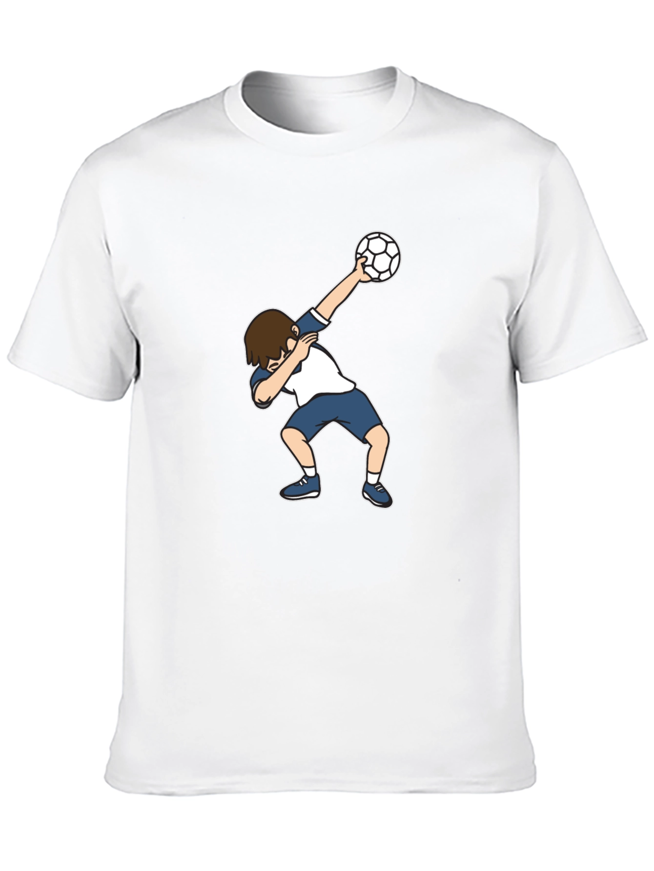 Black Soccer Dab T-Shirt - Fun Graphic Tee view 10