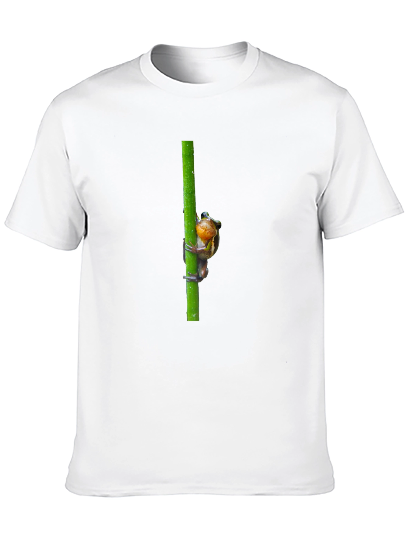 Black Frog on Reed Men's Black T-Shirt view 10