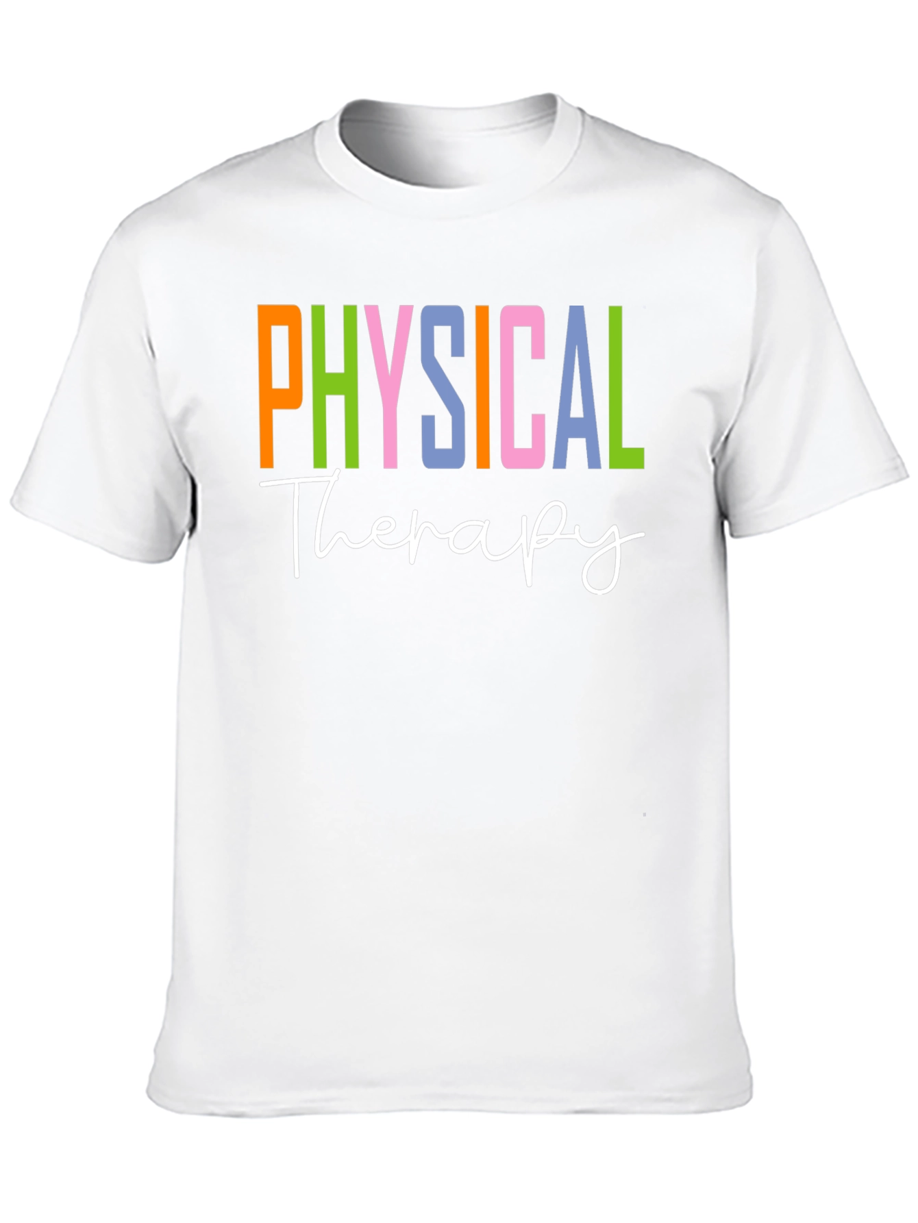 Black Physical Therapy T-Shirt Therapist Colorful Tee view 10