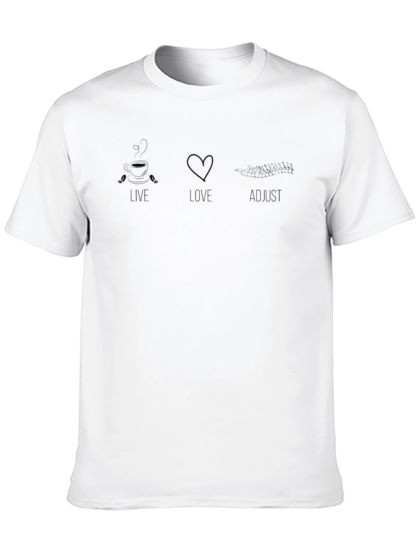 Black Live Love Adjust Graphic T-Shirt - Black view 10