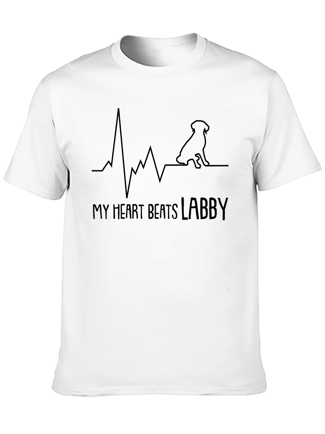 Black My Heart Beats Labby T-Shirt view 10