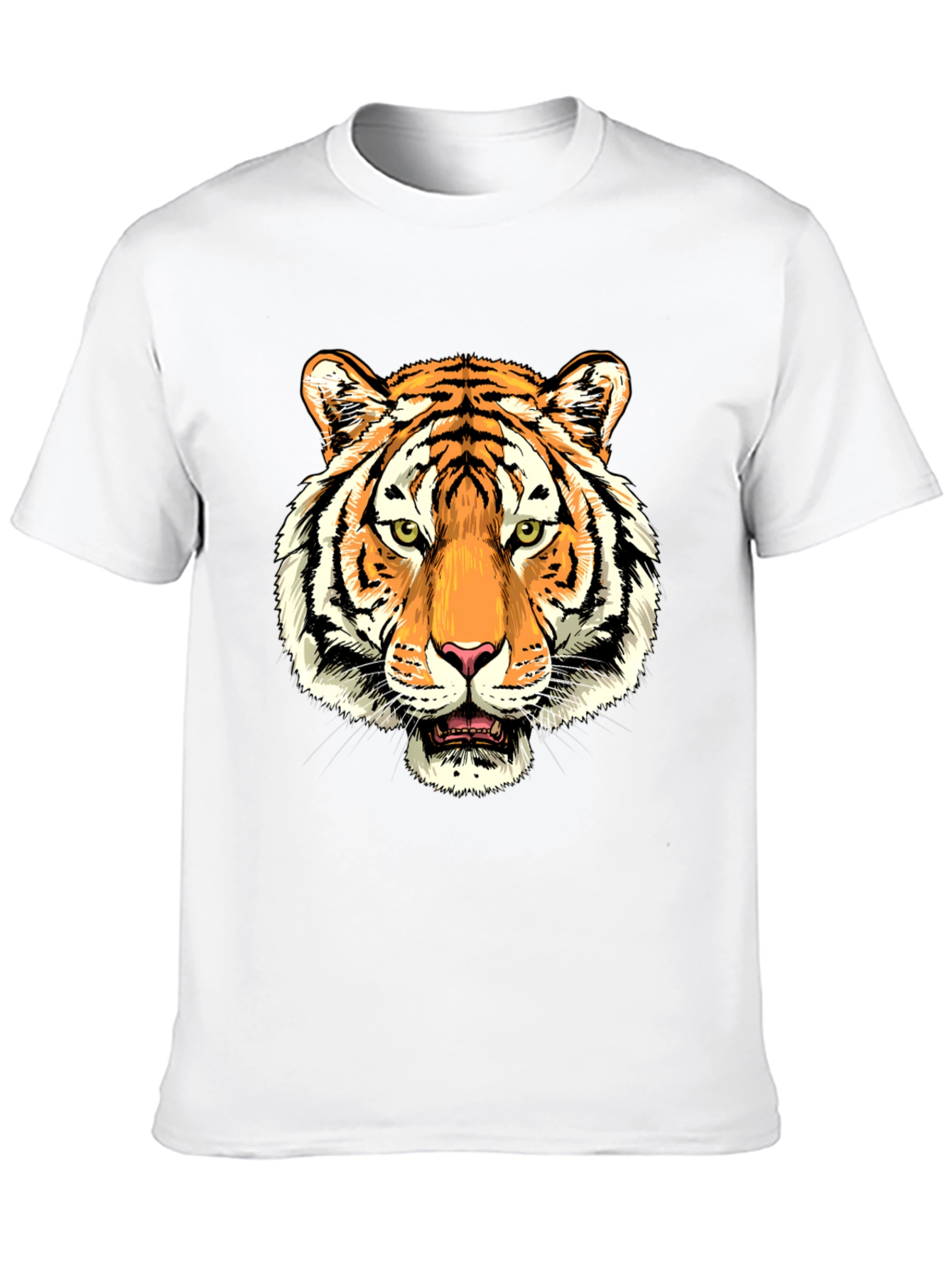 Black Tiger Graphic Print Black T-Shirt view 10