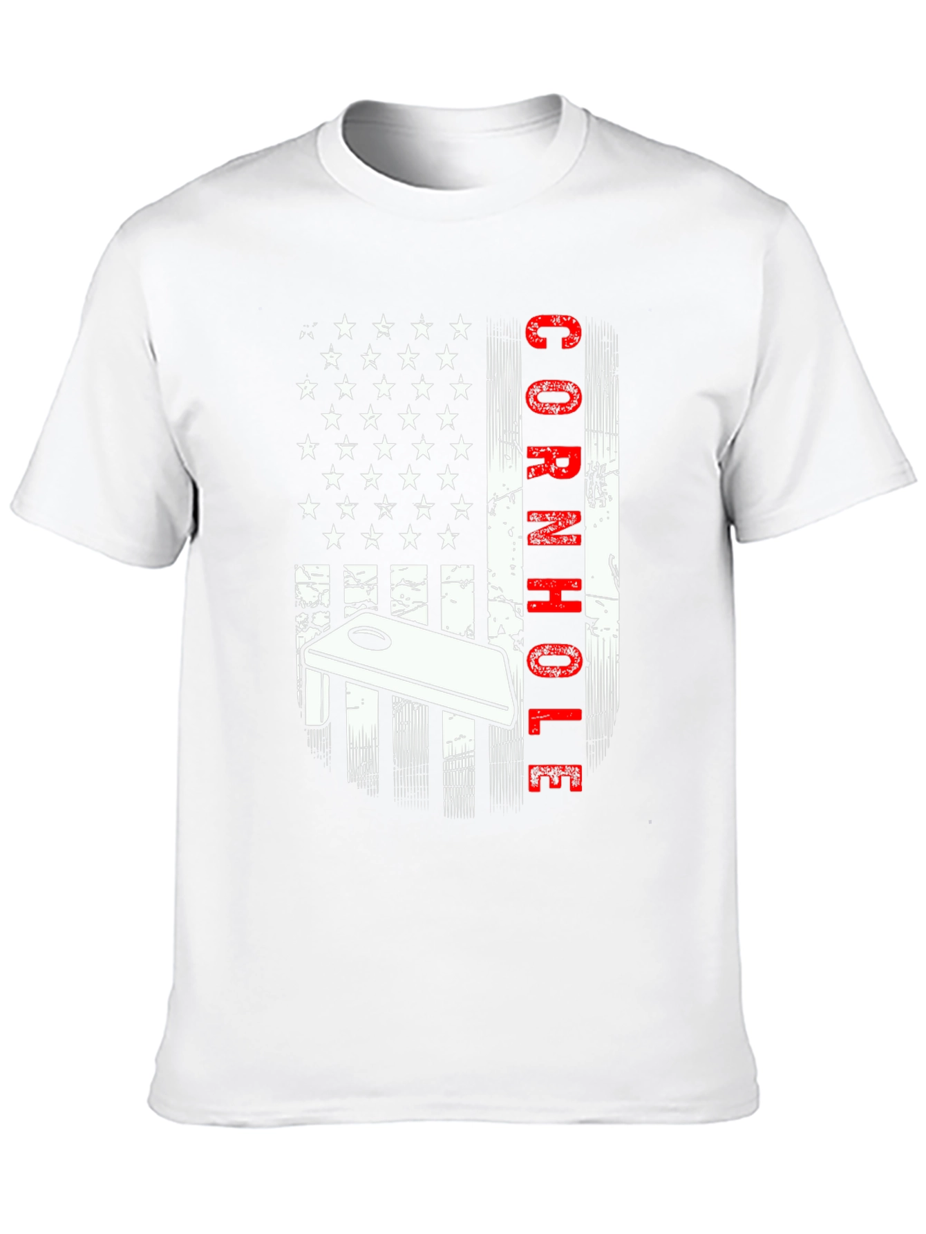 Black Cornhole American Flag Graphic Tee view 10