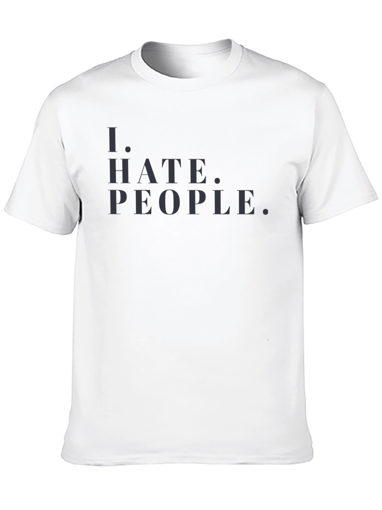 Black I Hate People Graphic Tee - Mens Black T-Shirt view 10