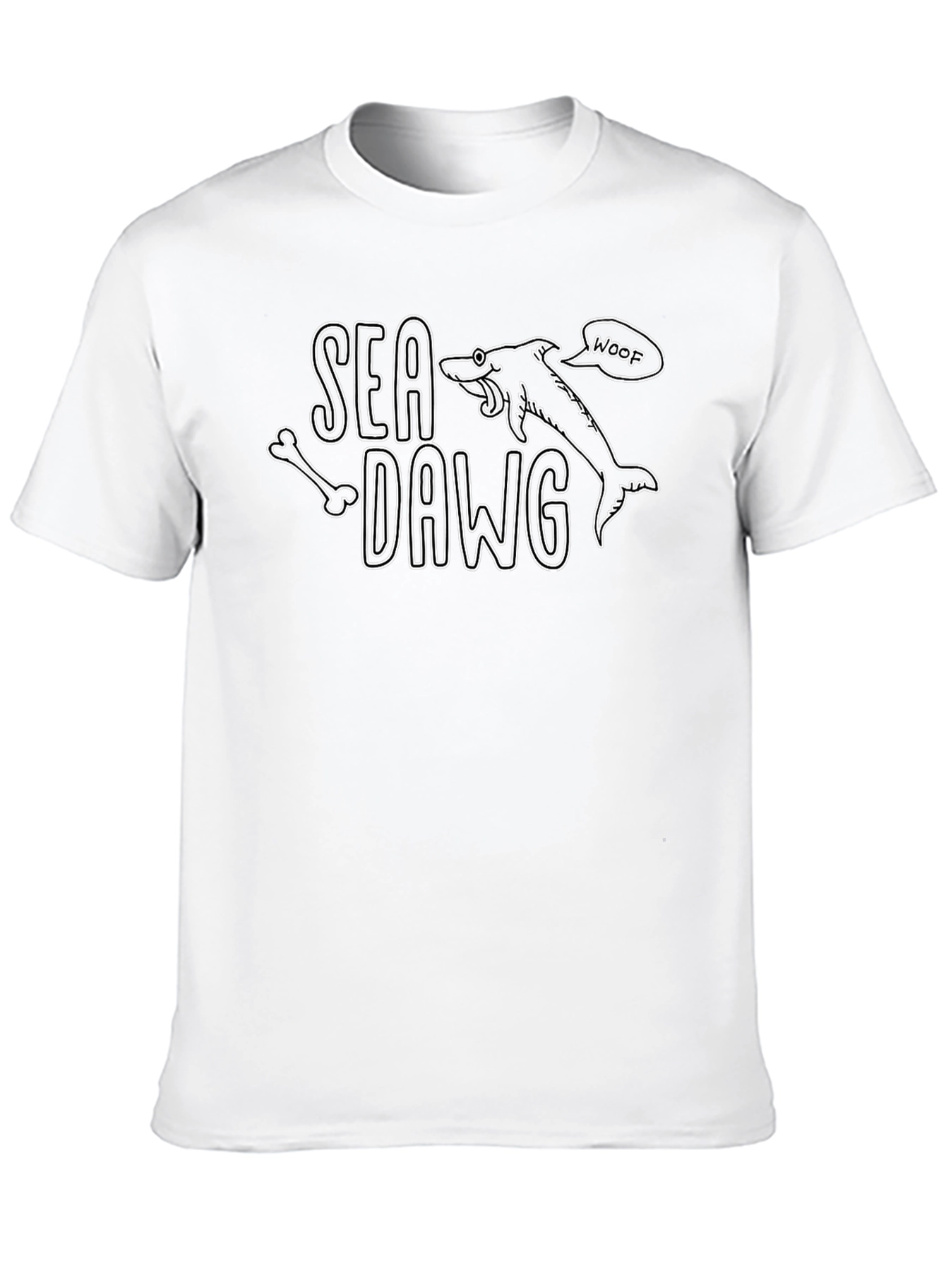 Black Sea Dawg T-Shirt - Novelty Graphic Tee view 10
