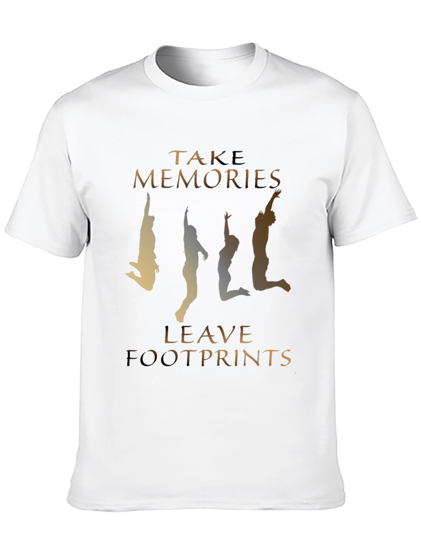 Black Take Memories, Leave Footprints Graphic Tee view 10