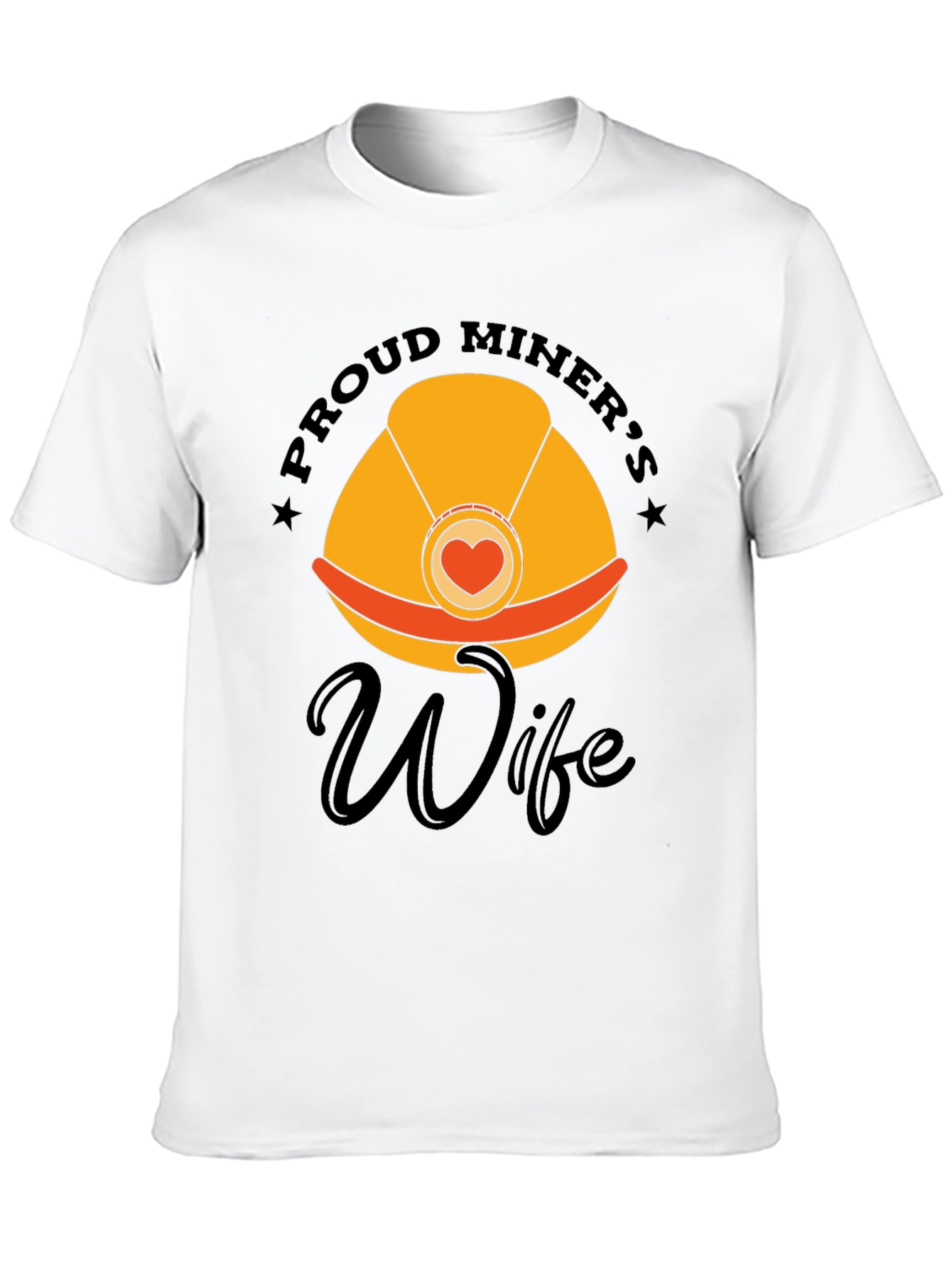 Black Proud Miner's Wife Graphic Tee view 10