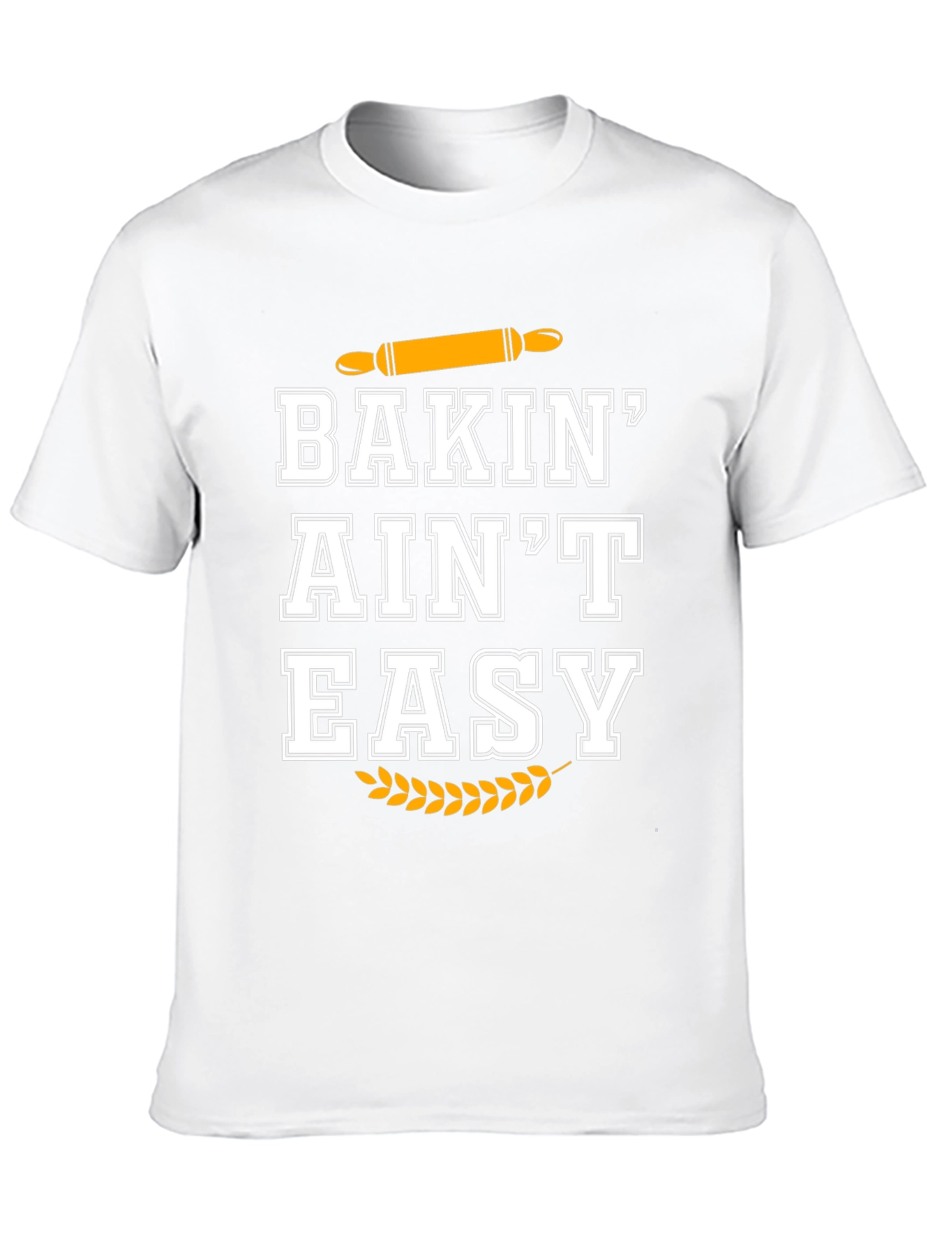 Black Baking Ain't Easy Black T-Shirt view 10