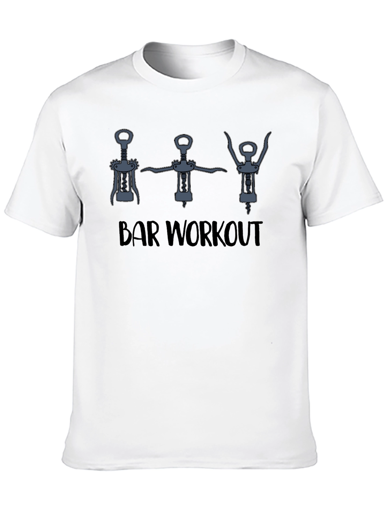 Black Bar Workout Graphic Tee - Black Cotton view 10
