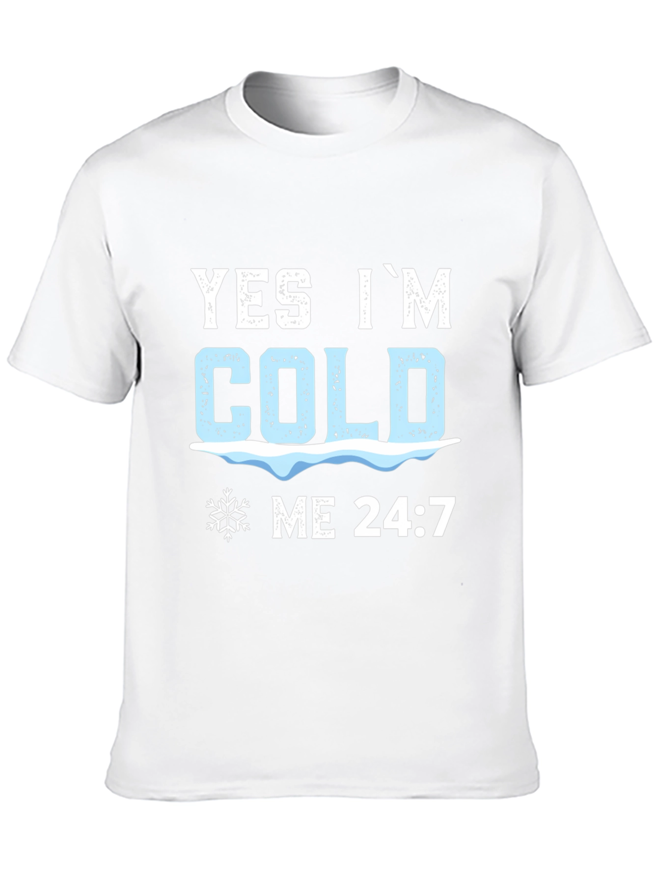 Black Yes I'm Cold 24:7 Graphic Tee view 10