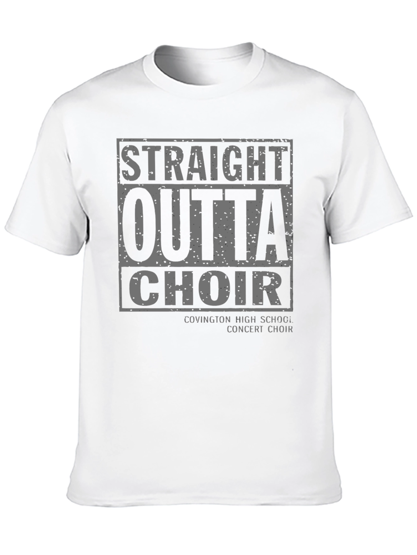 Black Straight Outta Choir T-Shirt view 10