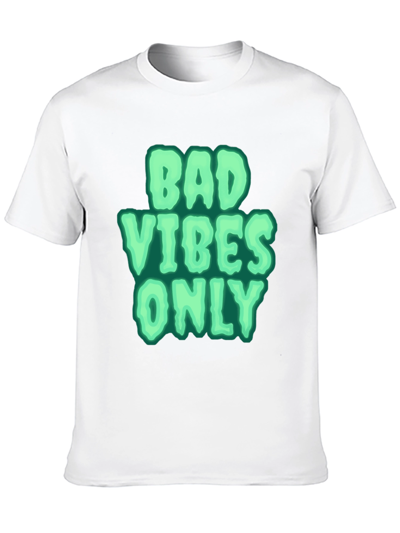 Black Bad Vibes Only Graphic Tee - Black view 10