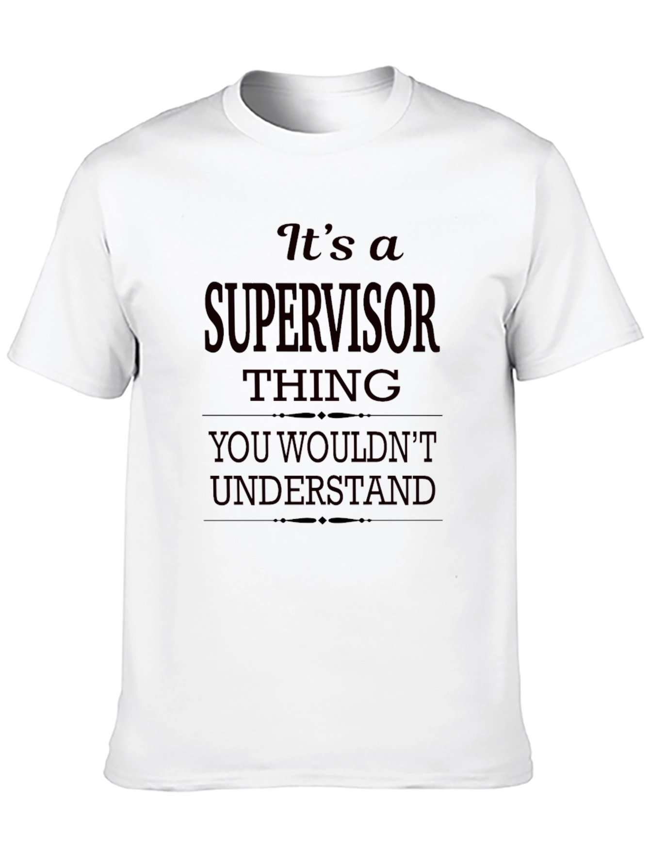 Black Supervisor Thing Graphic T-Shirt view 10