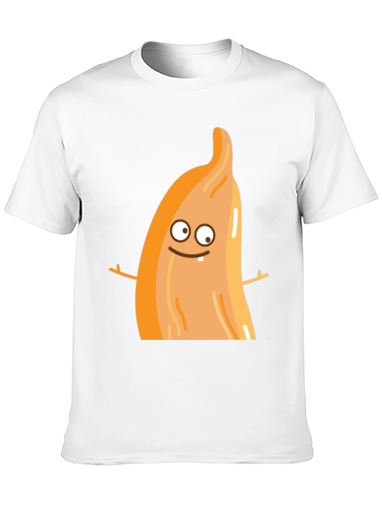 Black Funny Cartoon Food T-Shirt view 10