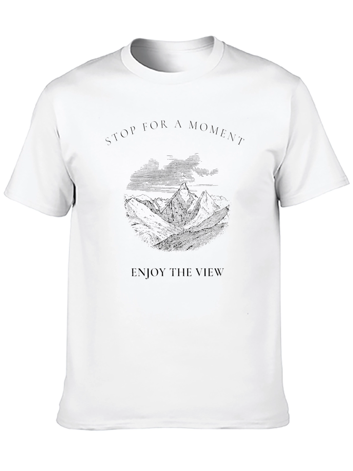 Black Black 'Stop for a Moment' Mountain View Graphic Tee view 10