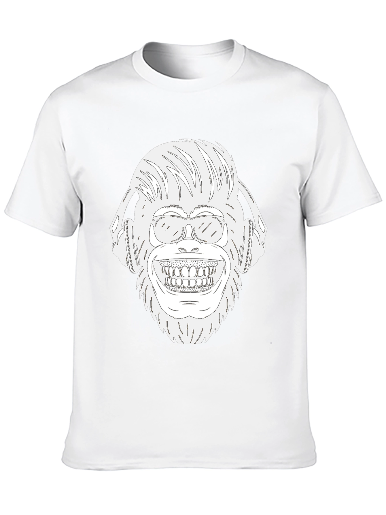 Black DJ Monkey Graphic T-Shirt view 10