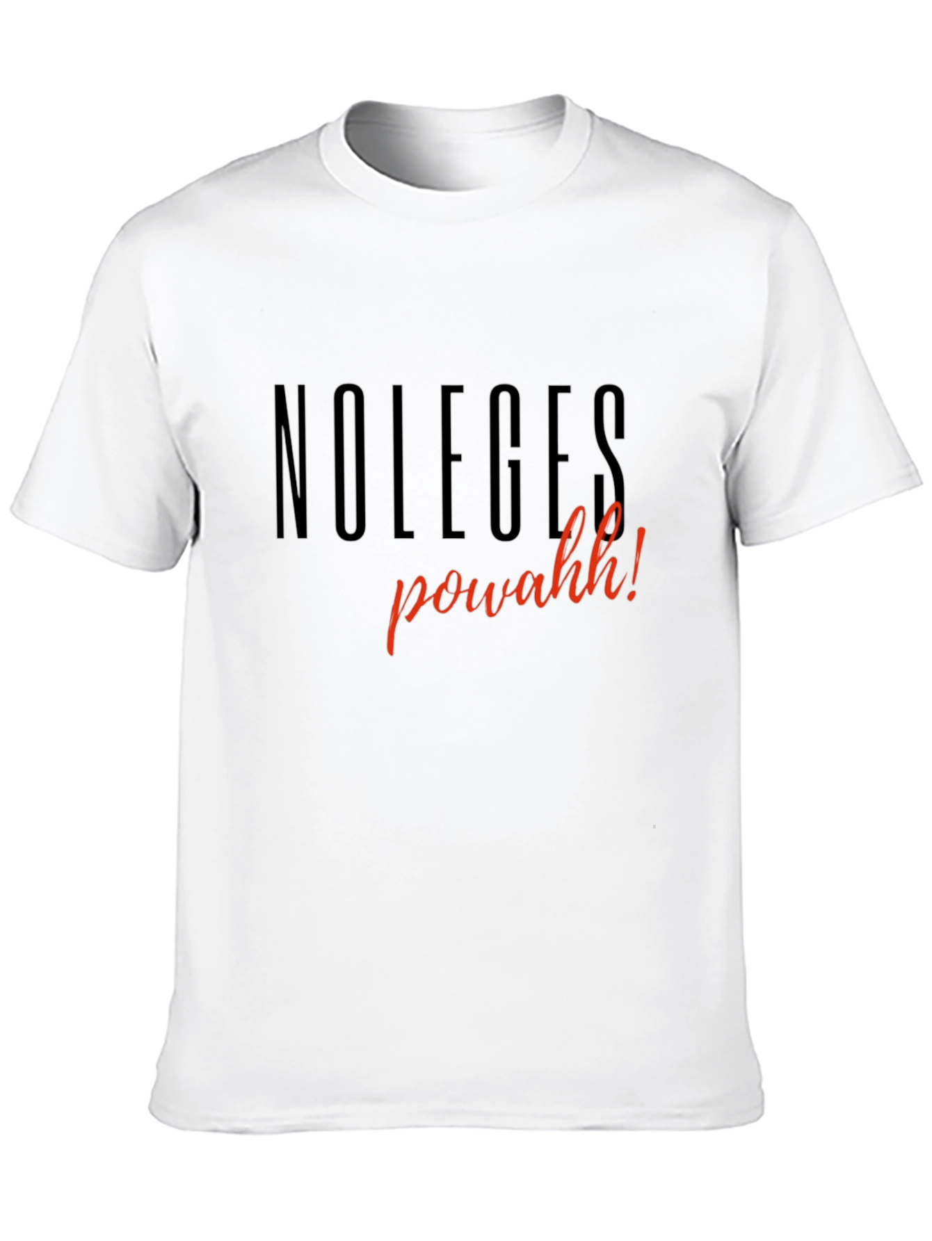 Black Noleges Powahh! Graphic T-Shirt view 10