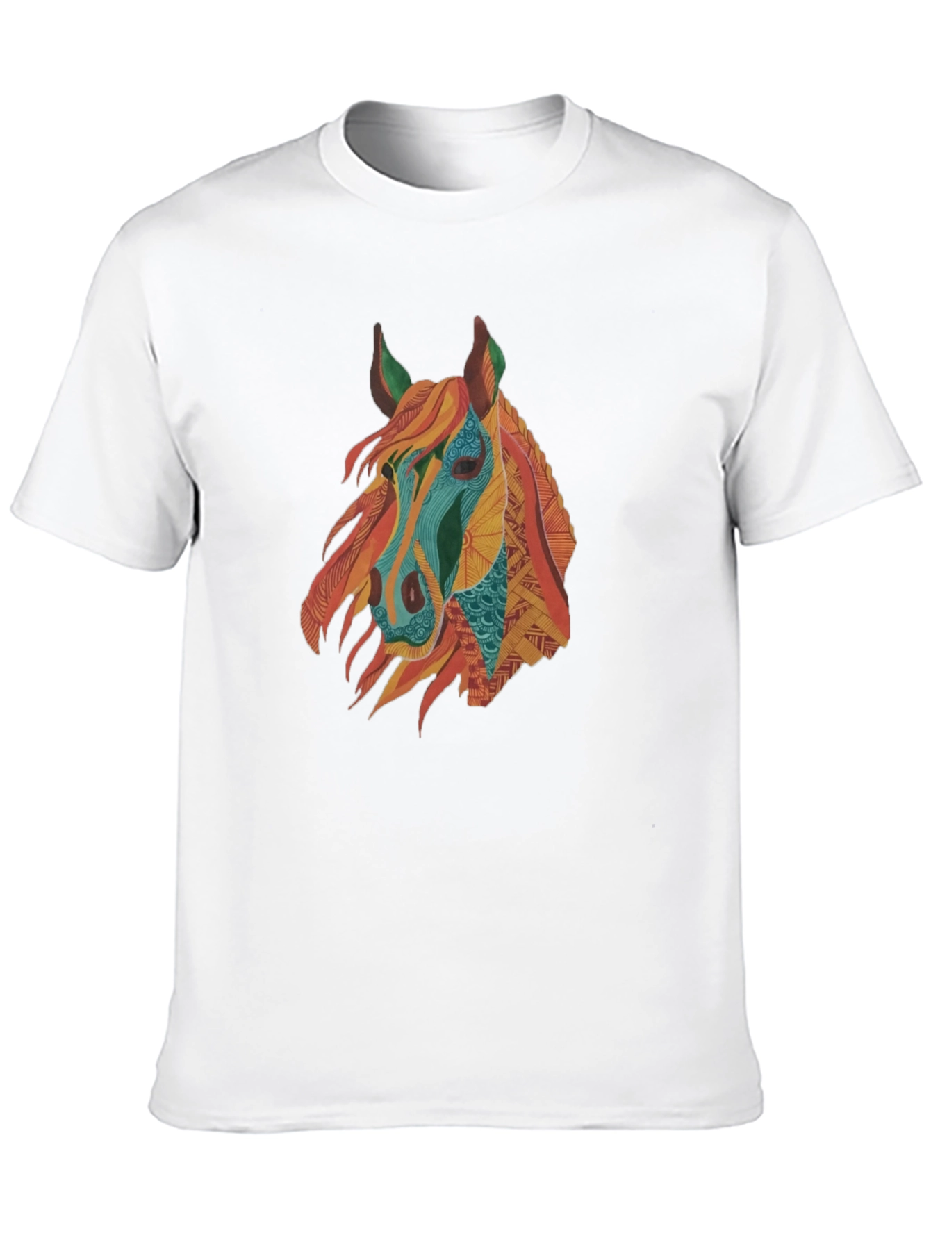 Horse Graphic Tee - Men's Black T-Shirt - 10
