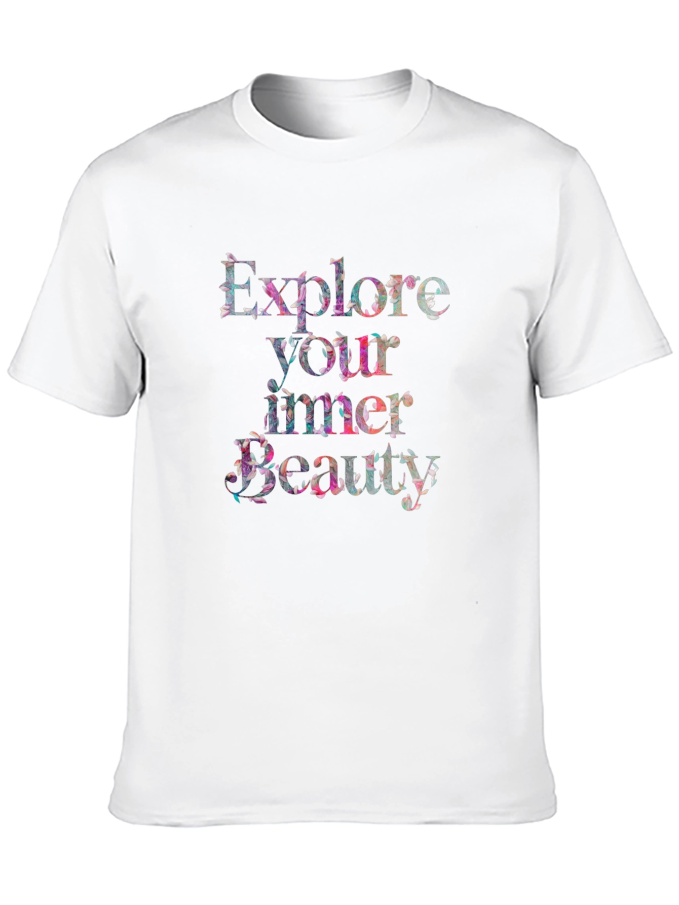 Black Explore Your Inner Beauty Graphic T-Shirt - Black view 10