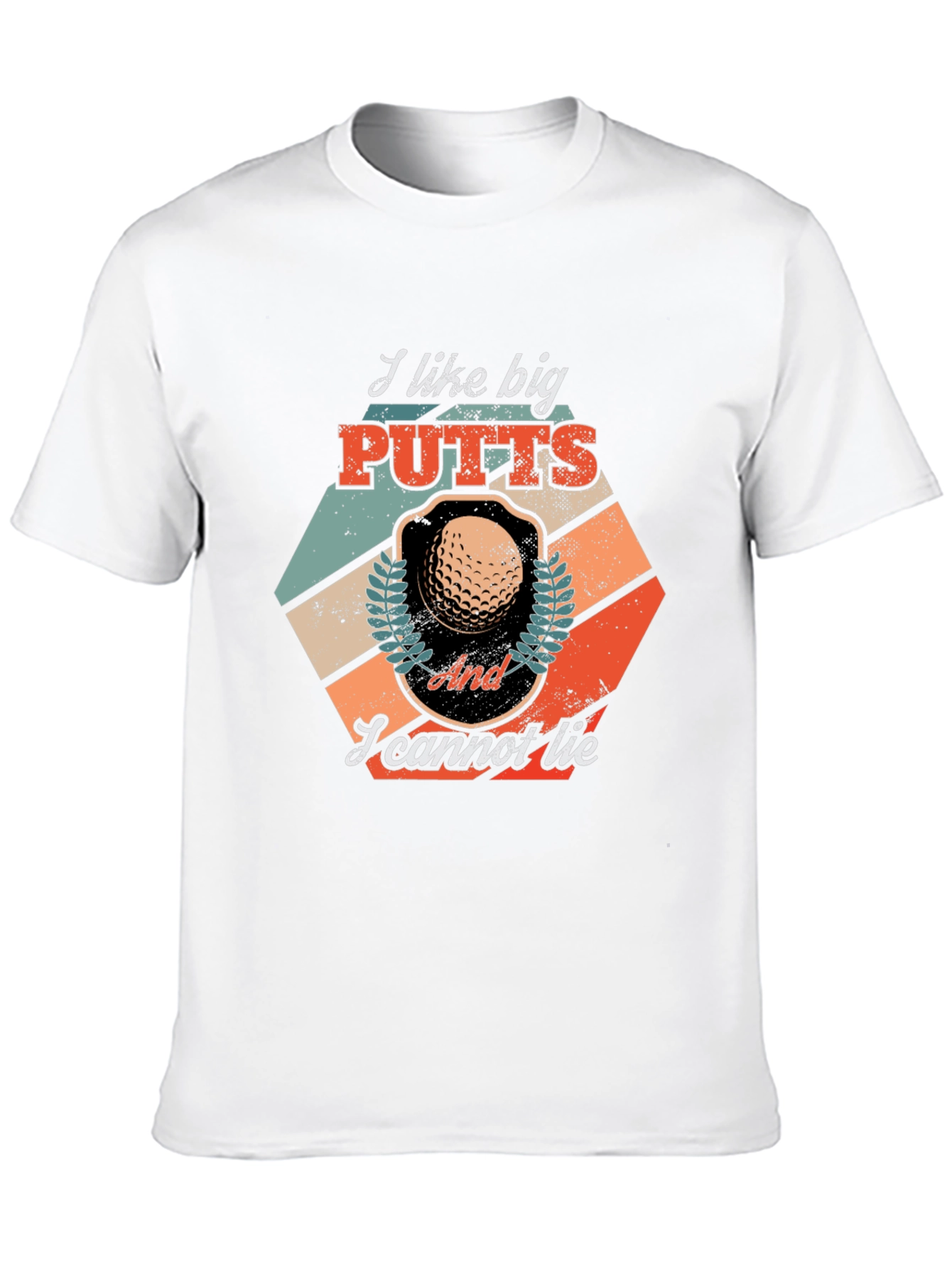 Black I Like Big Putts T-Shirt - Golf Lover Tee view 10