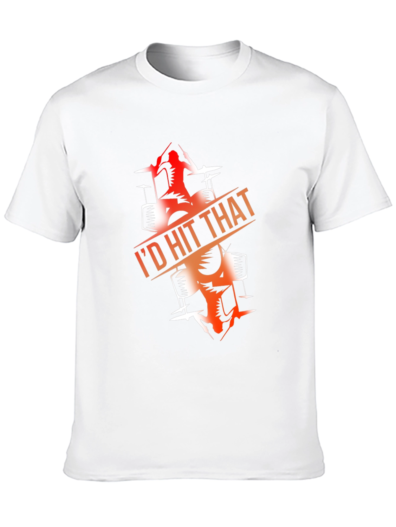 Black I'd Hit That Drummer T-Shirt view 10