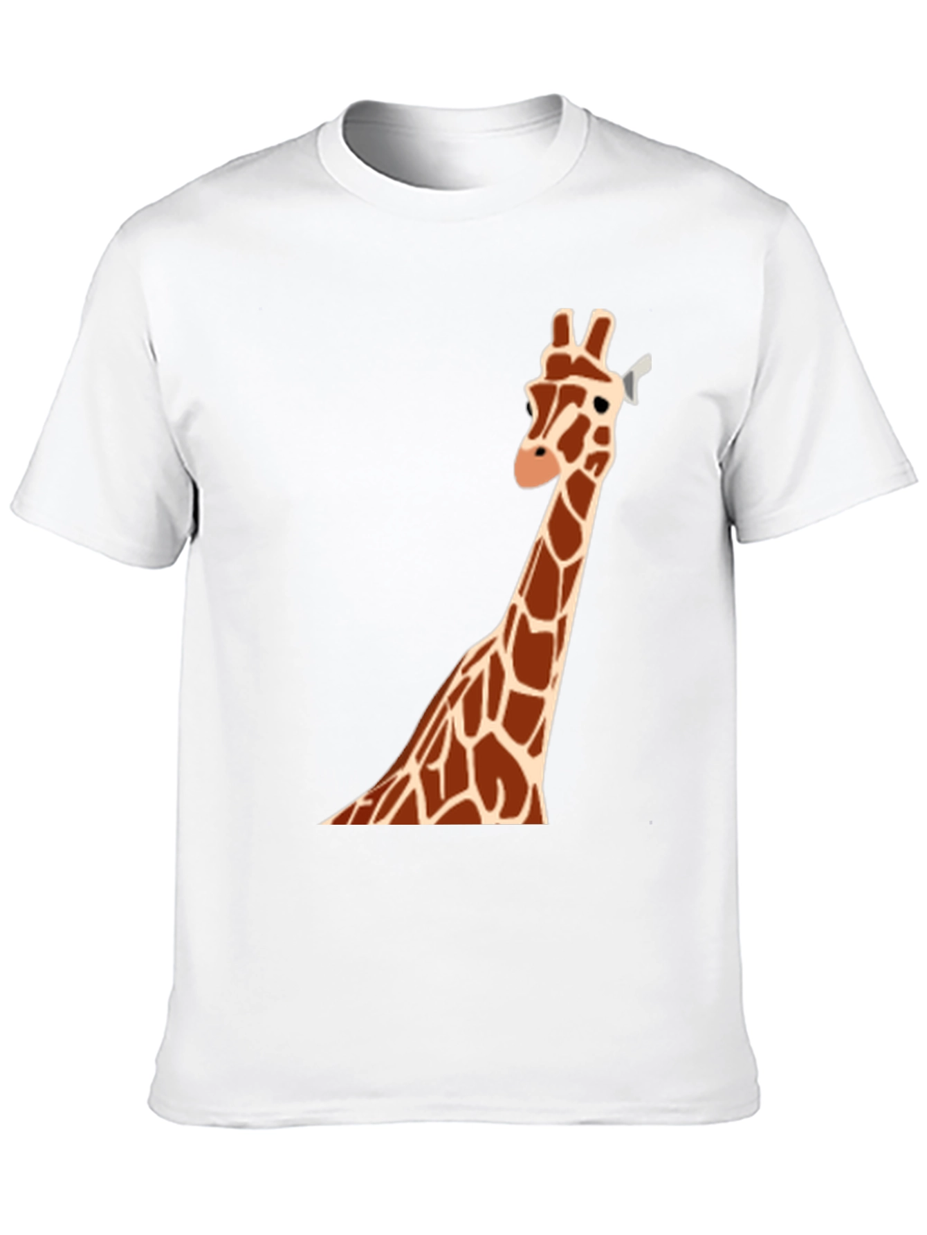 Black Giraffe Graphic T-Shirt - Casual Men's Tee view 10