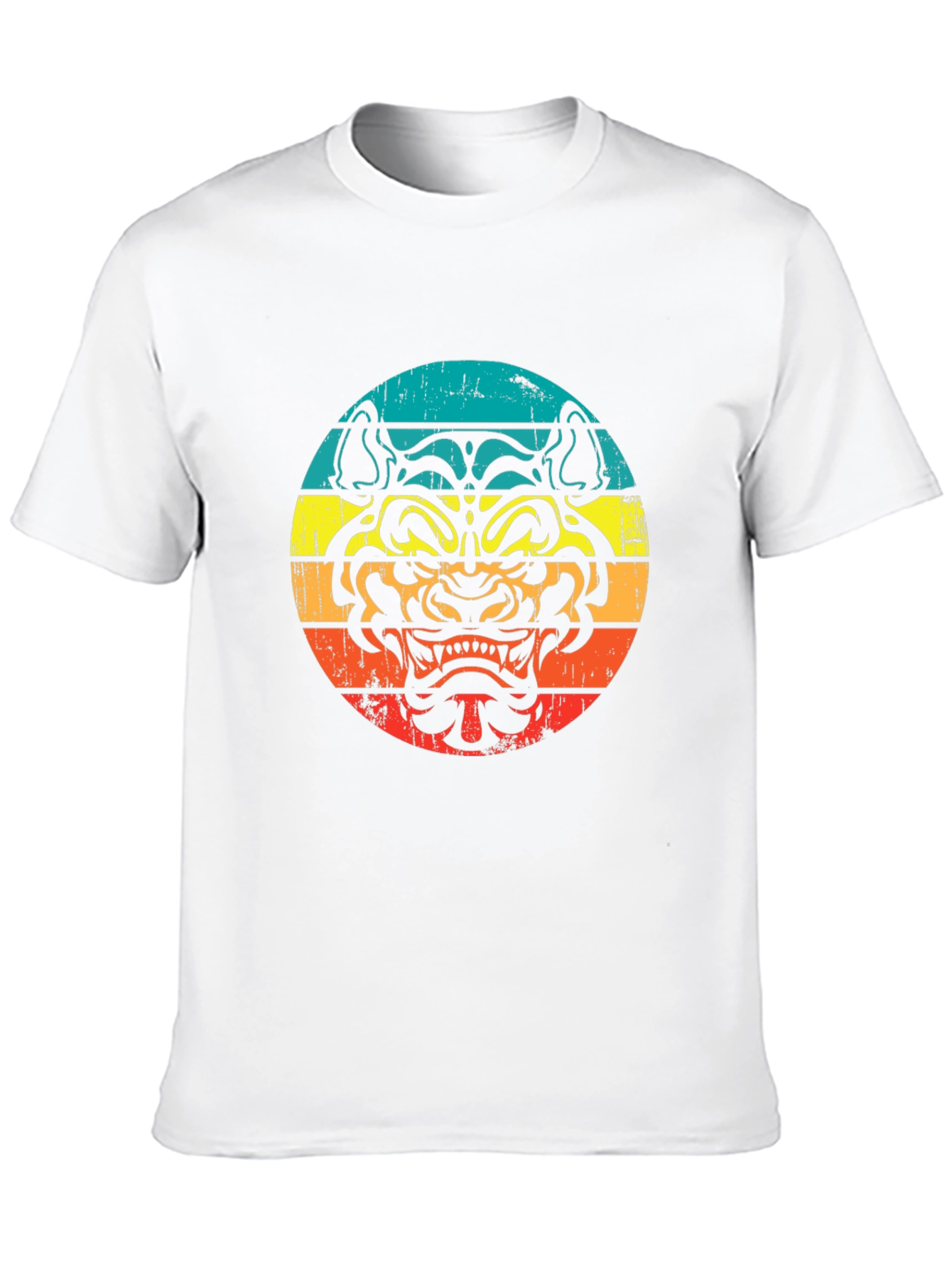 Black Retro Tiger Graphic T-Shirt - Black view 10