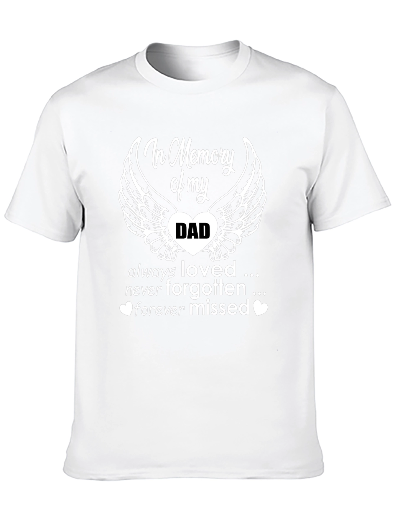 Black In Memory of Dad T-Shirt view 10