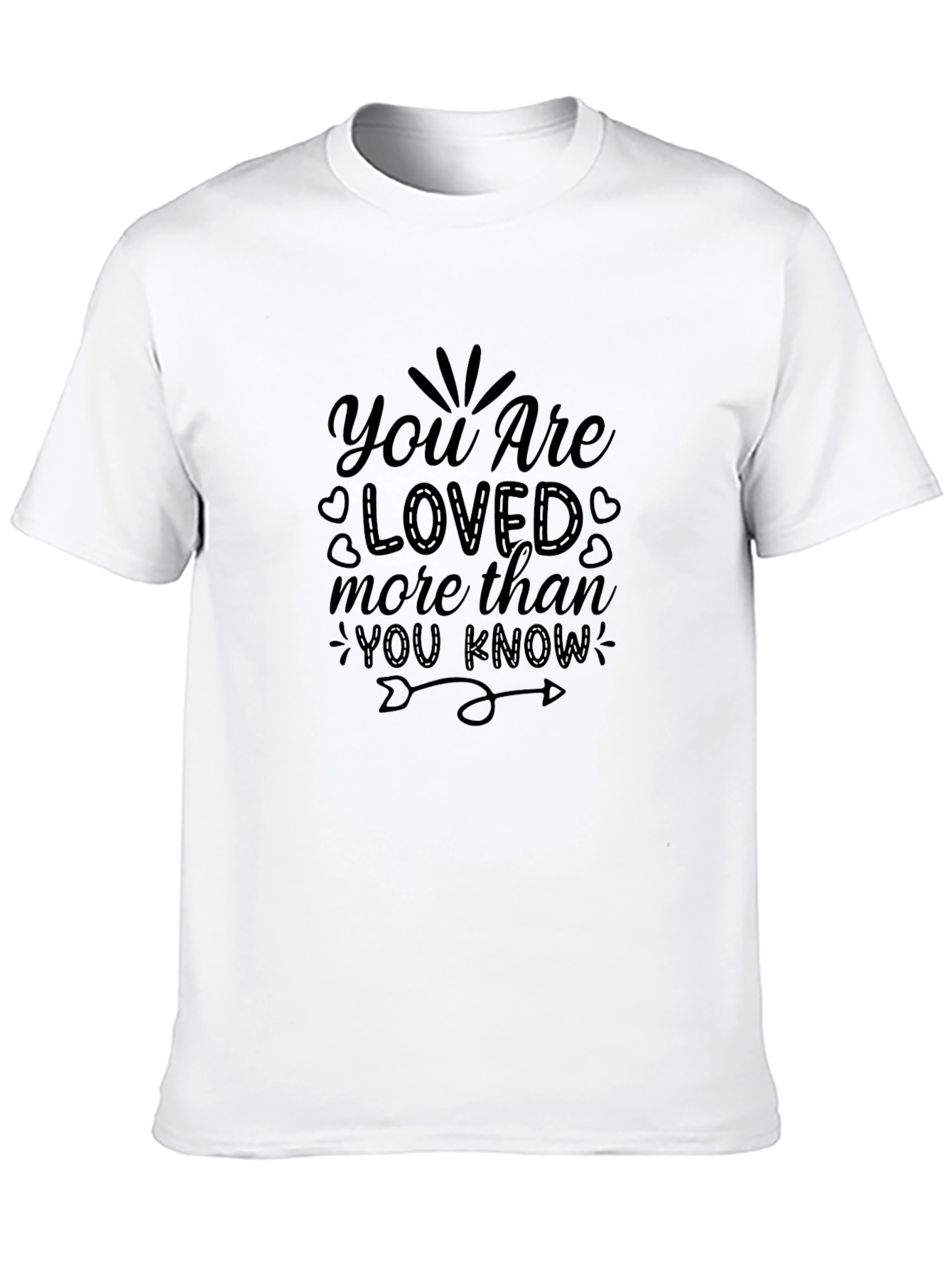 Black You Are Loved Graphic Tee - Comfort Fit view 10