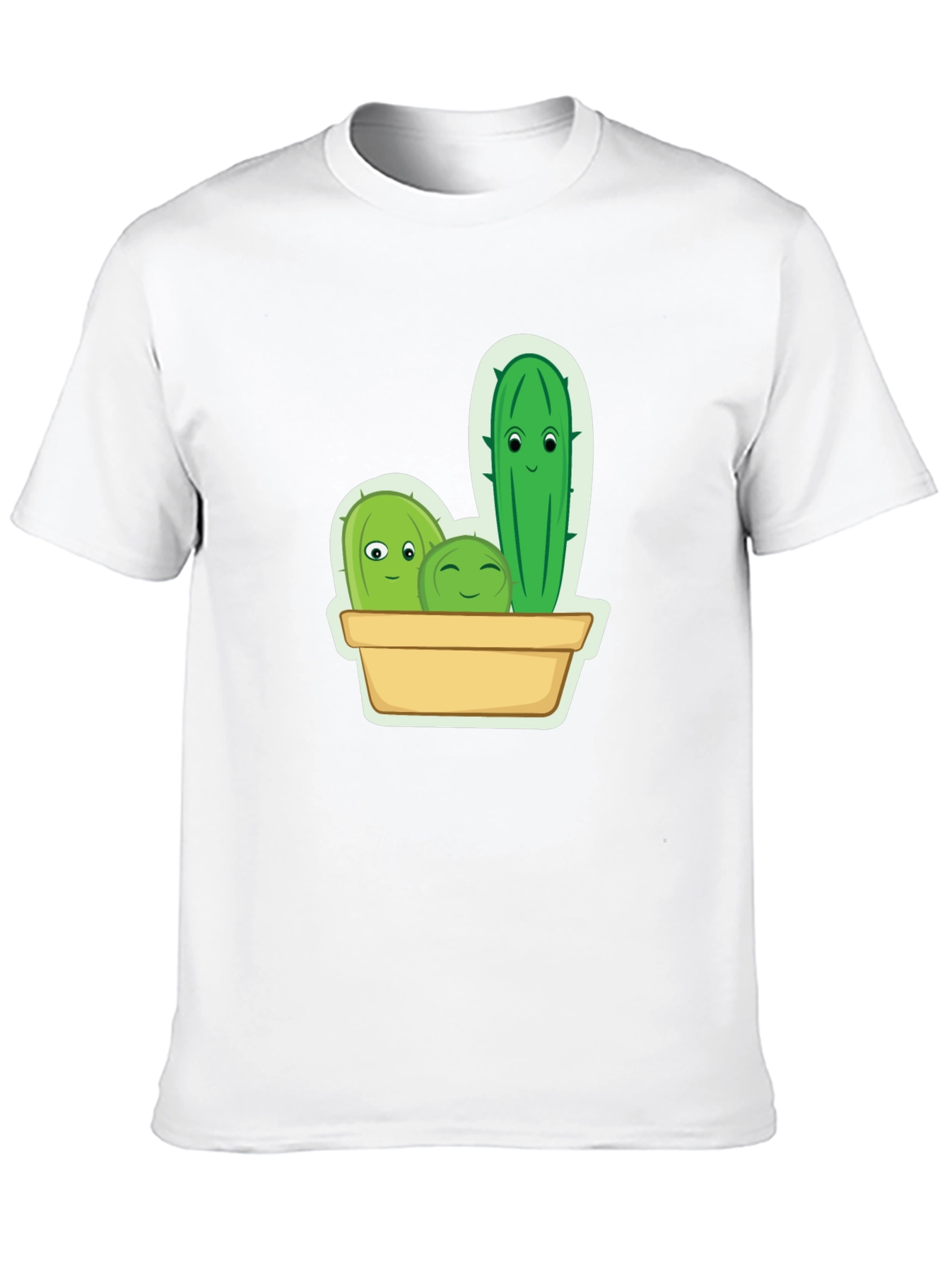 Black Cute Cactus Crew Graphic Tee view 10