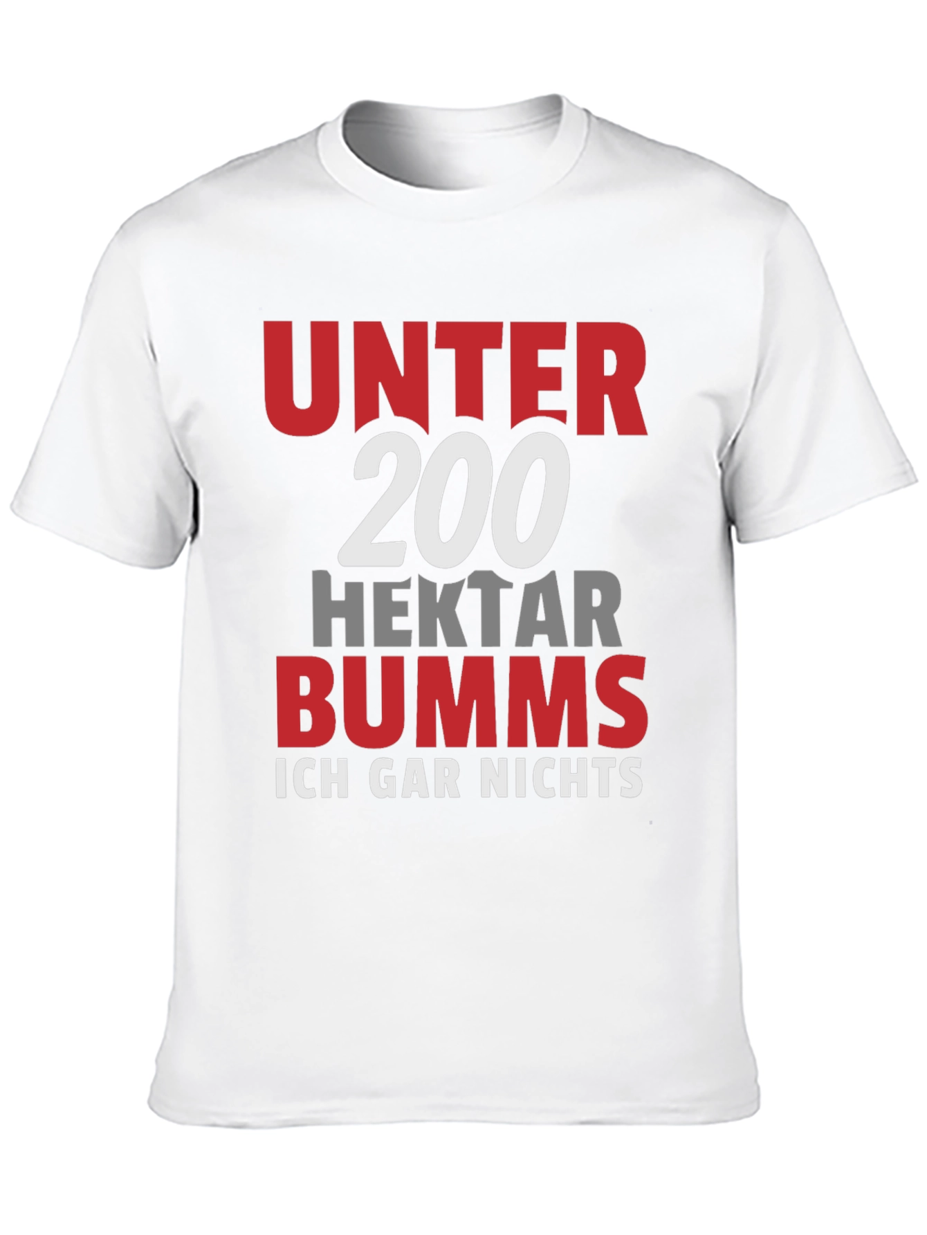 Black Unter 200 Hektar Bumms T-Shirt view 10