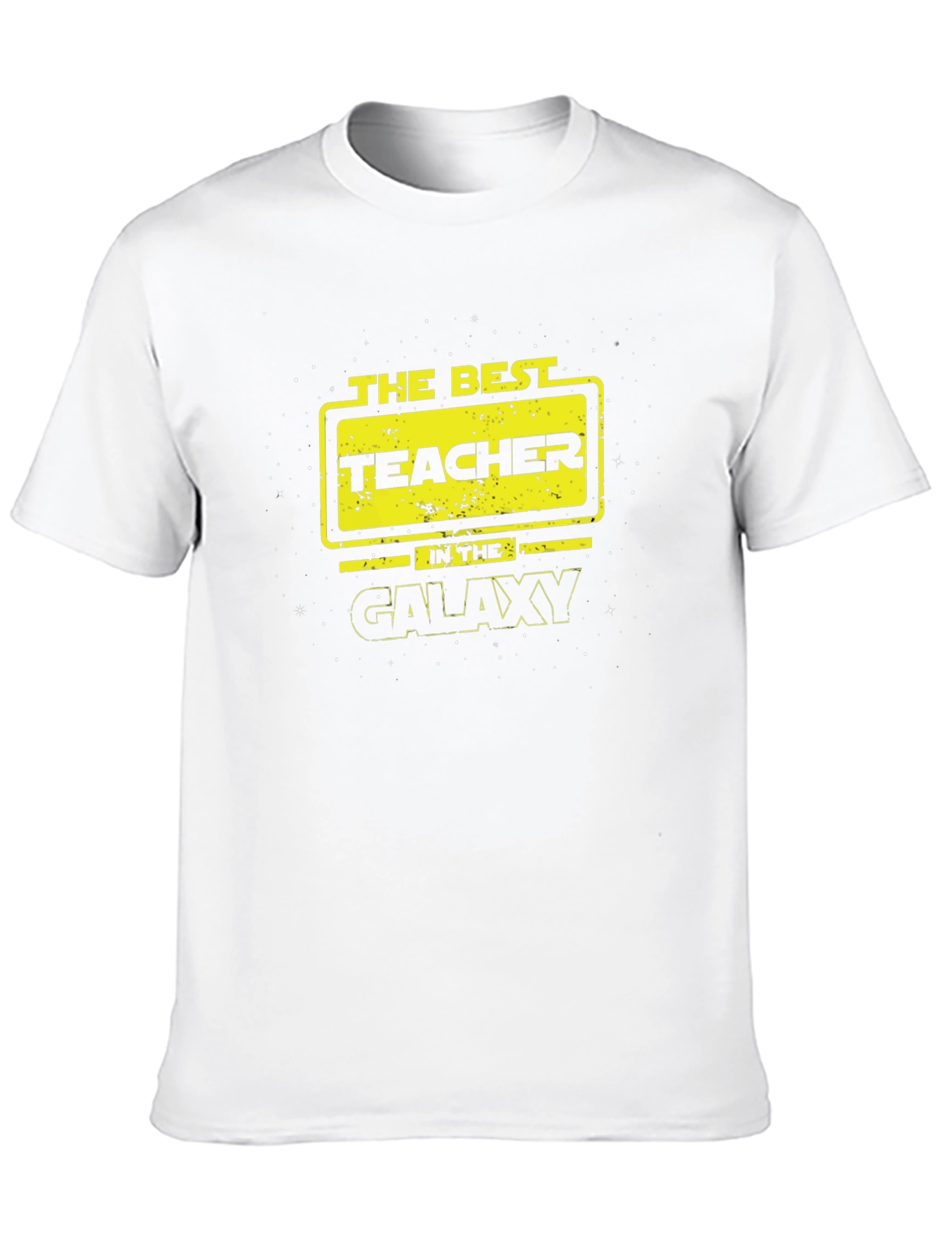 Black The Best Teacher in the Galaxy Black T-Shirt view 10