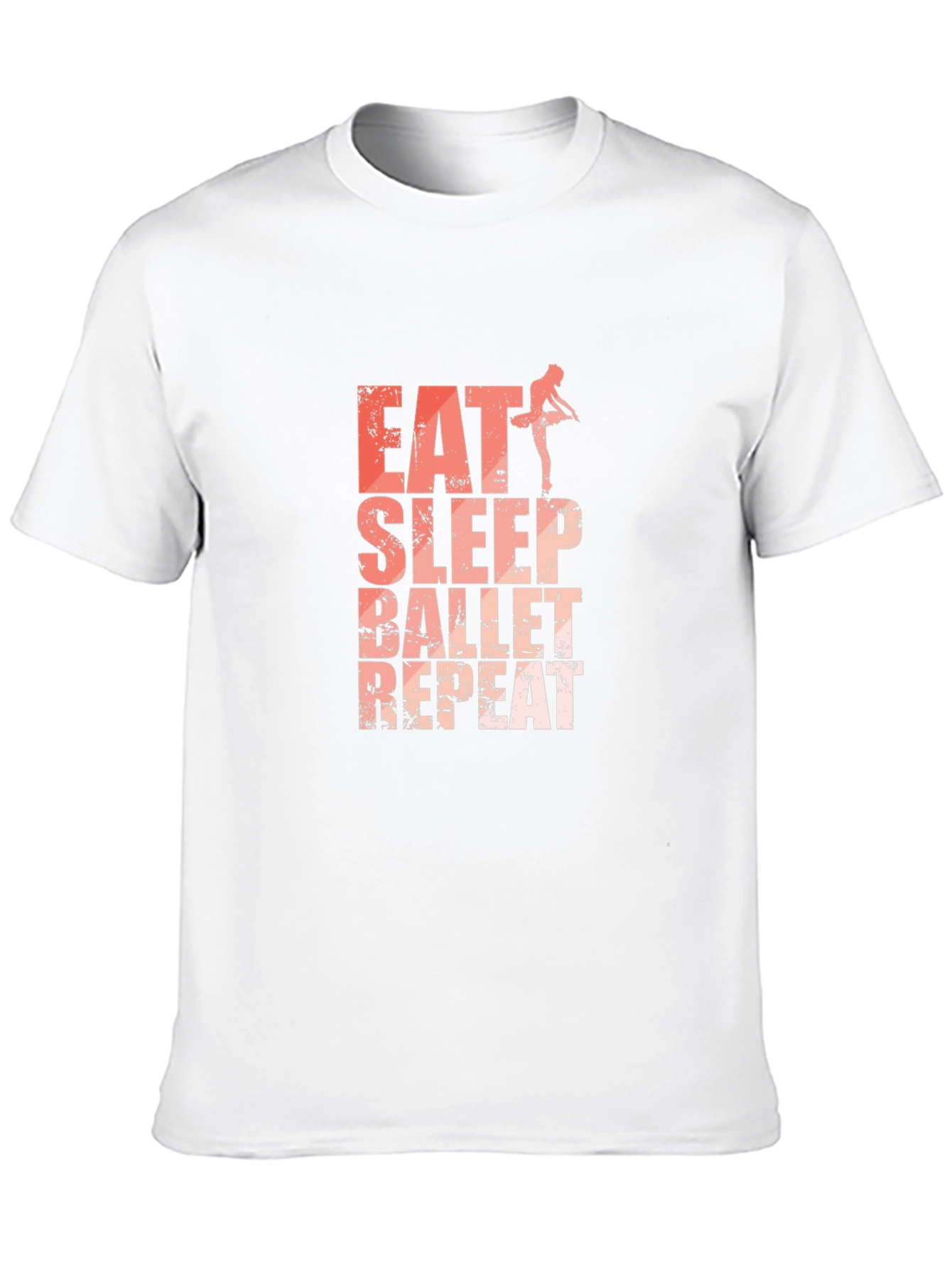 Black Eat Sleep Ballet Repeat Graphic Tee view 10