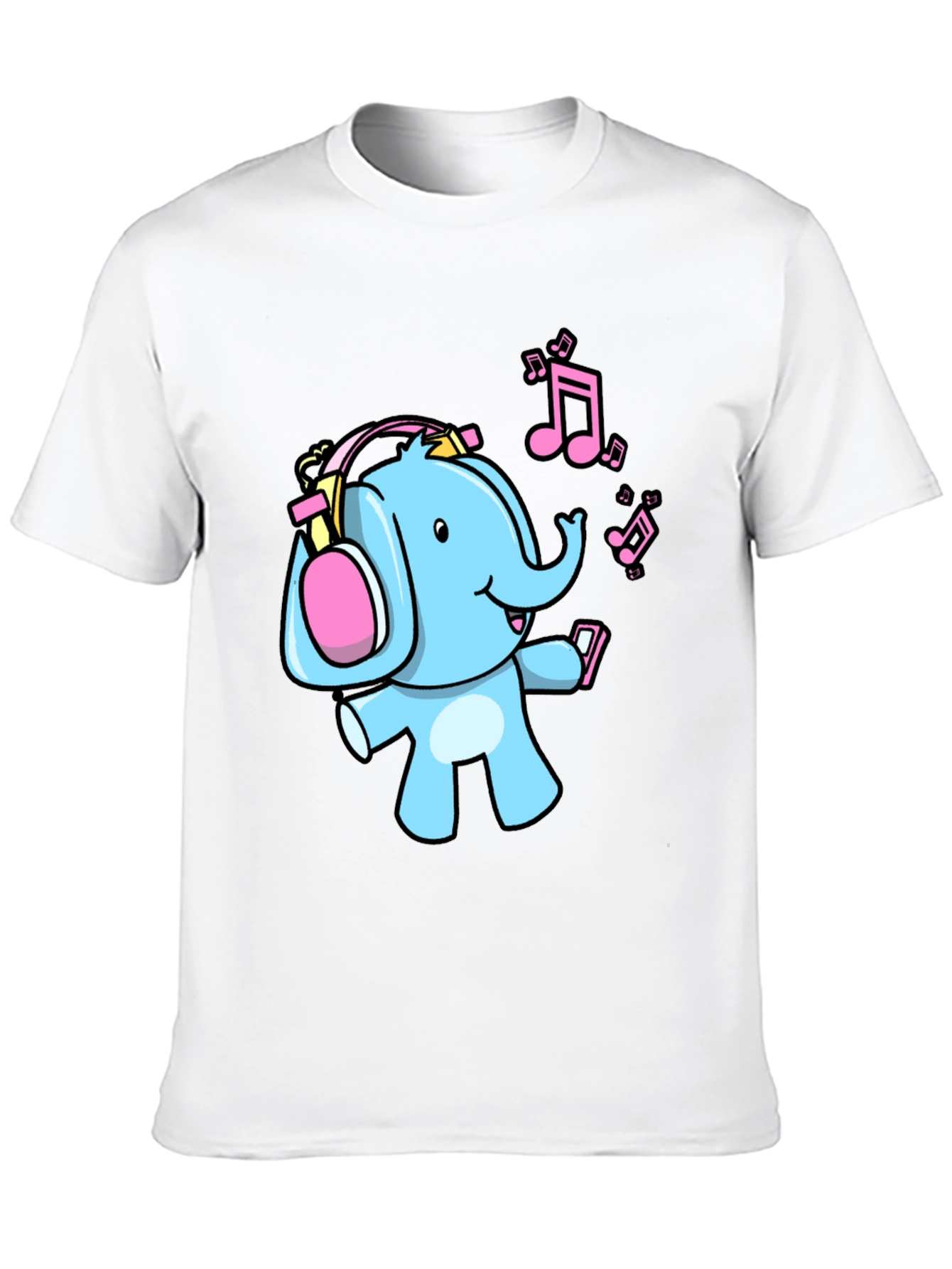 Black Elephant DJ Graphic Tee - Fun Music Lover Shirt view 10